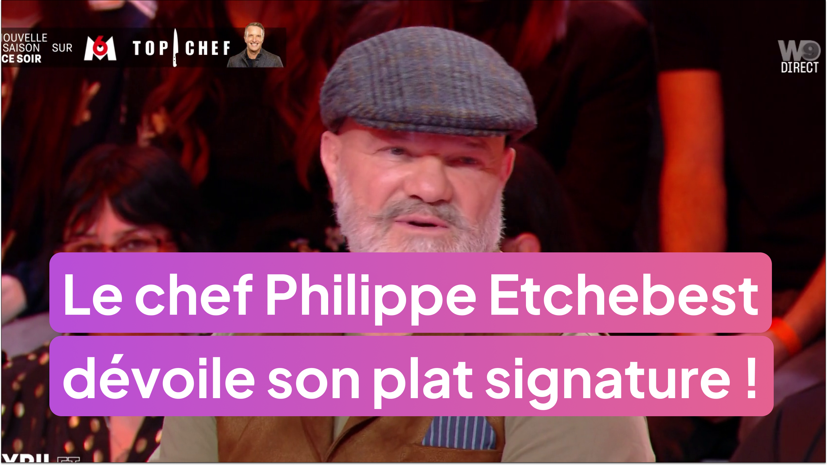 Le chef Philippe Etchebest dévoile son plat signature !