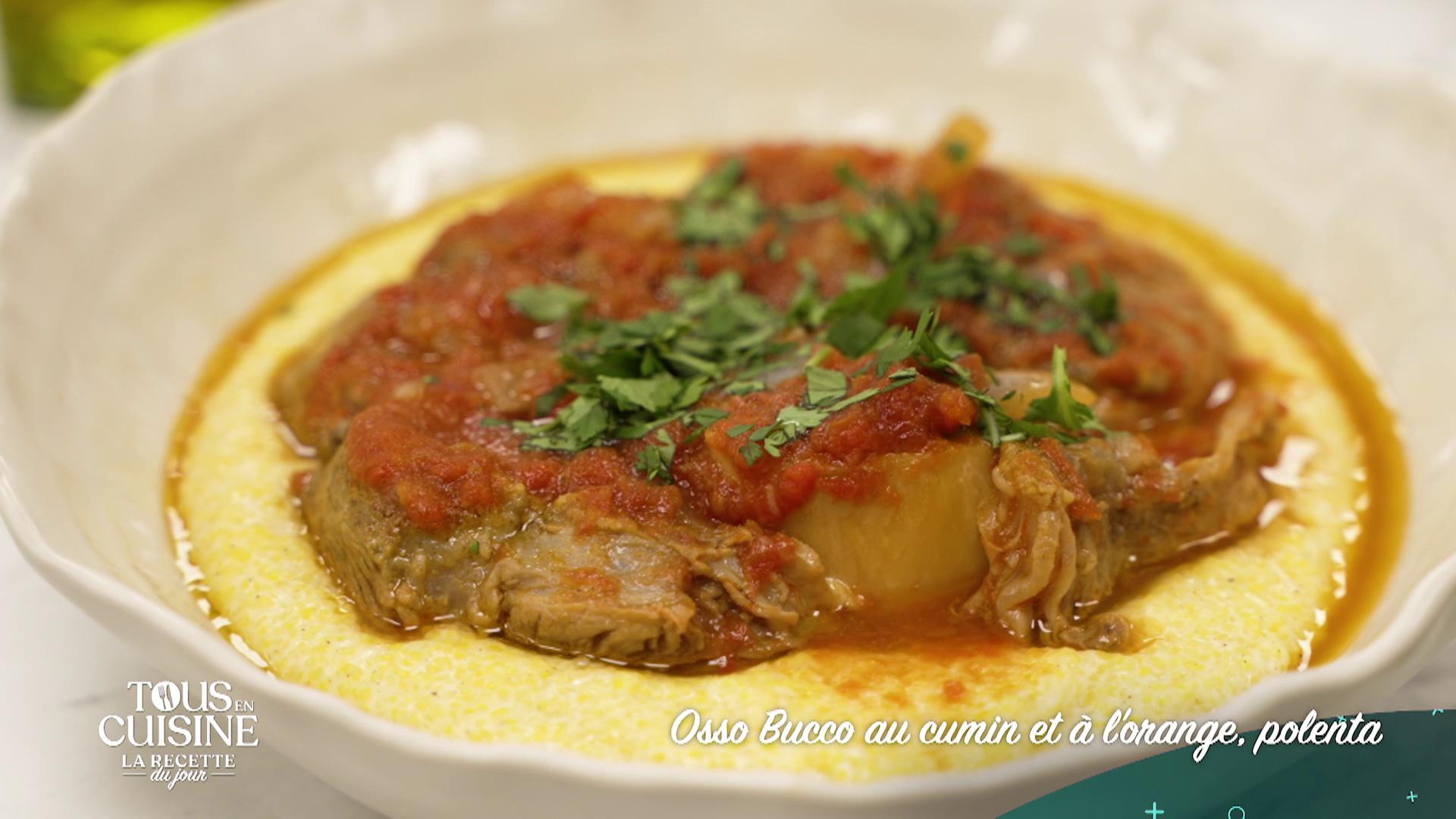 Osso bucco au cumin et à l'orange, polenta