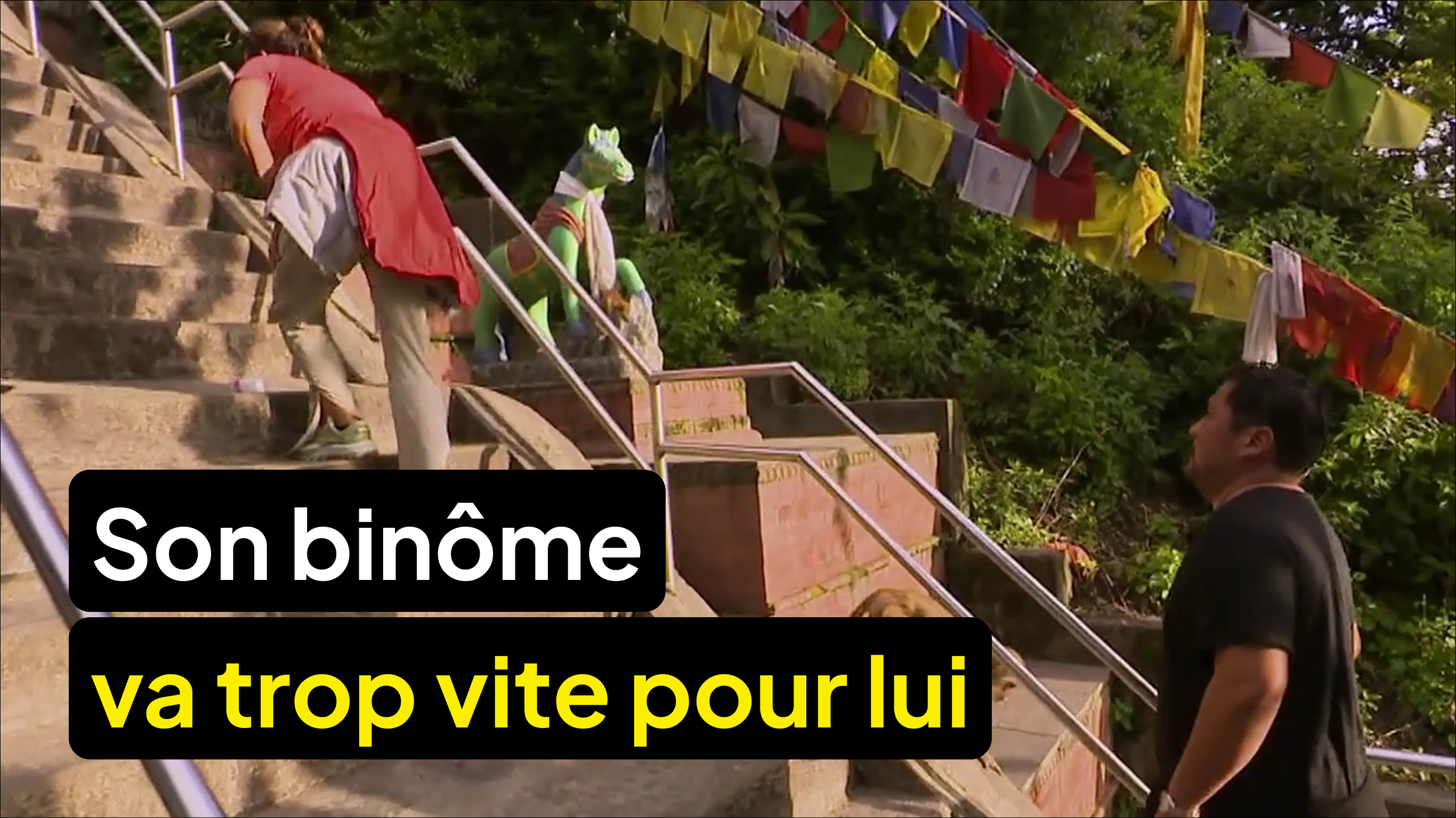 Il a du mal à suivre le rythme de son binôme