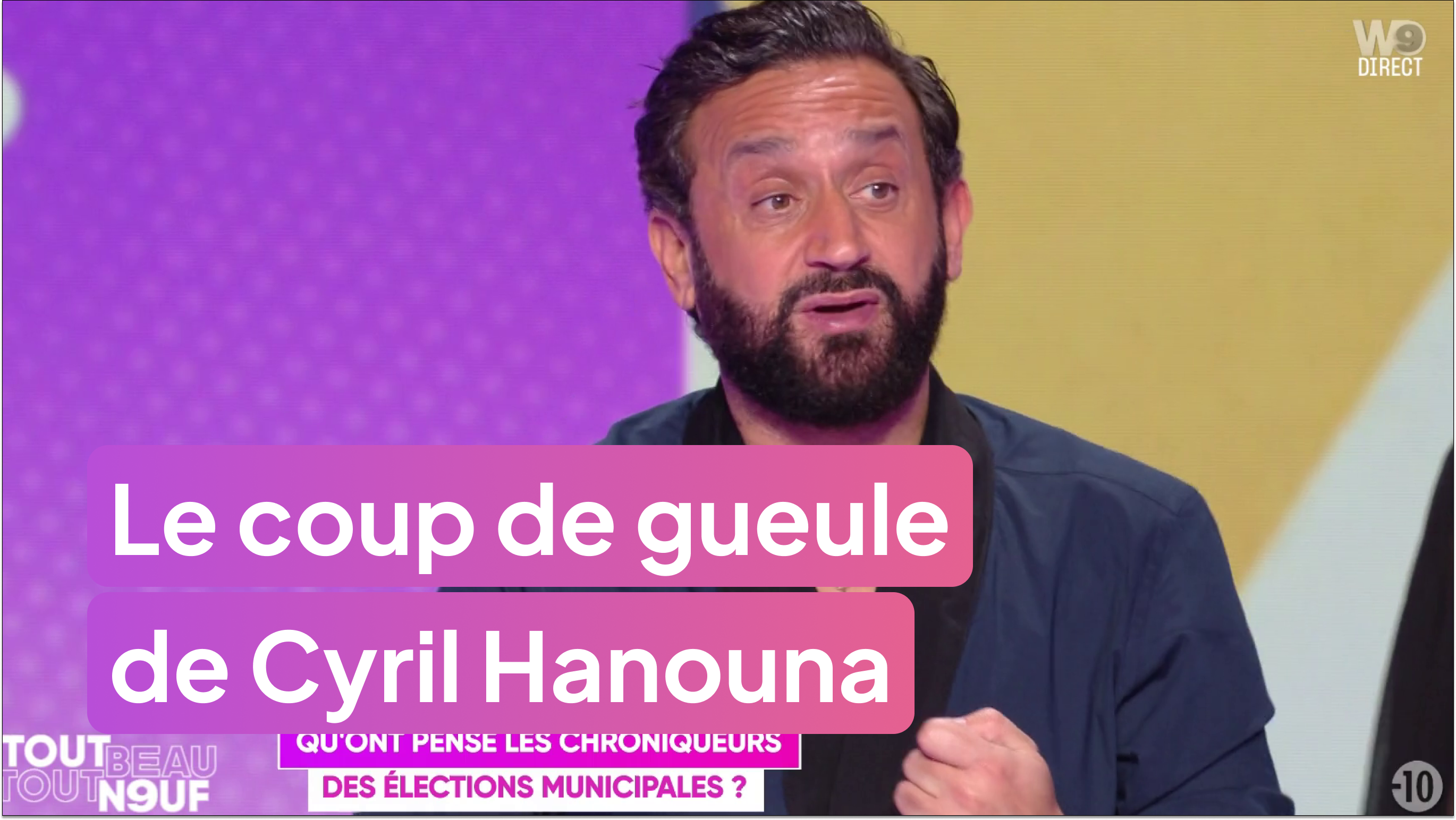 Élections à 2 tours : le coup de gueule de Cyril Hanouna