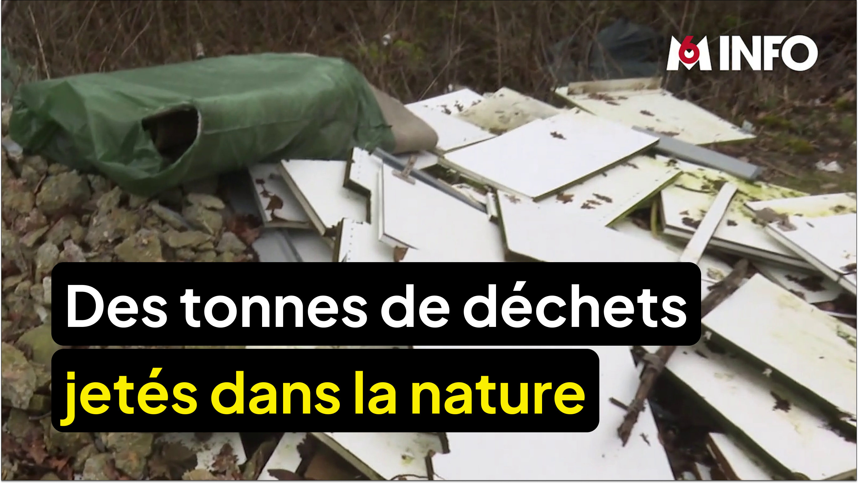 Des tonnes de déchets jetés dans la nature