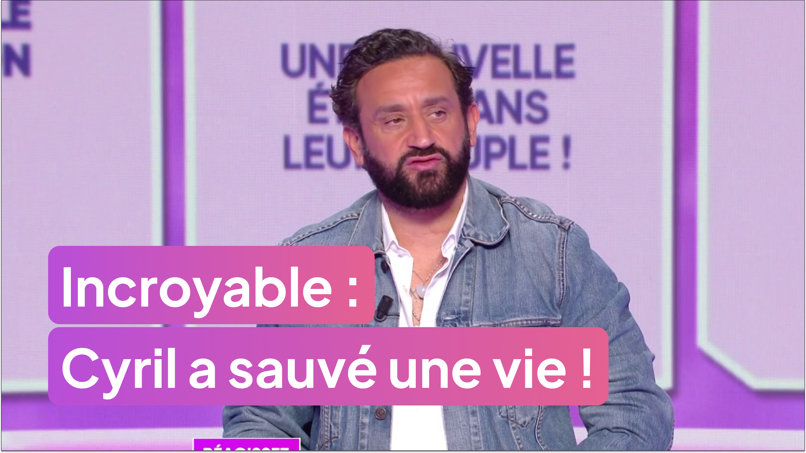 Incroyable : Cyril Hanouna a sauvé une vie !