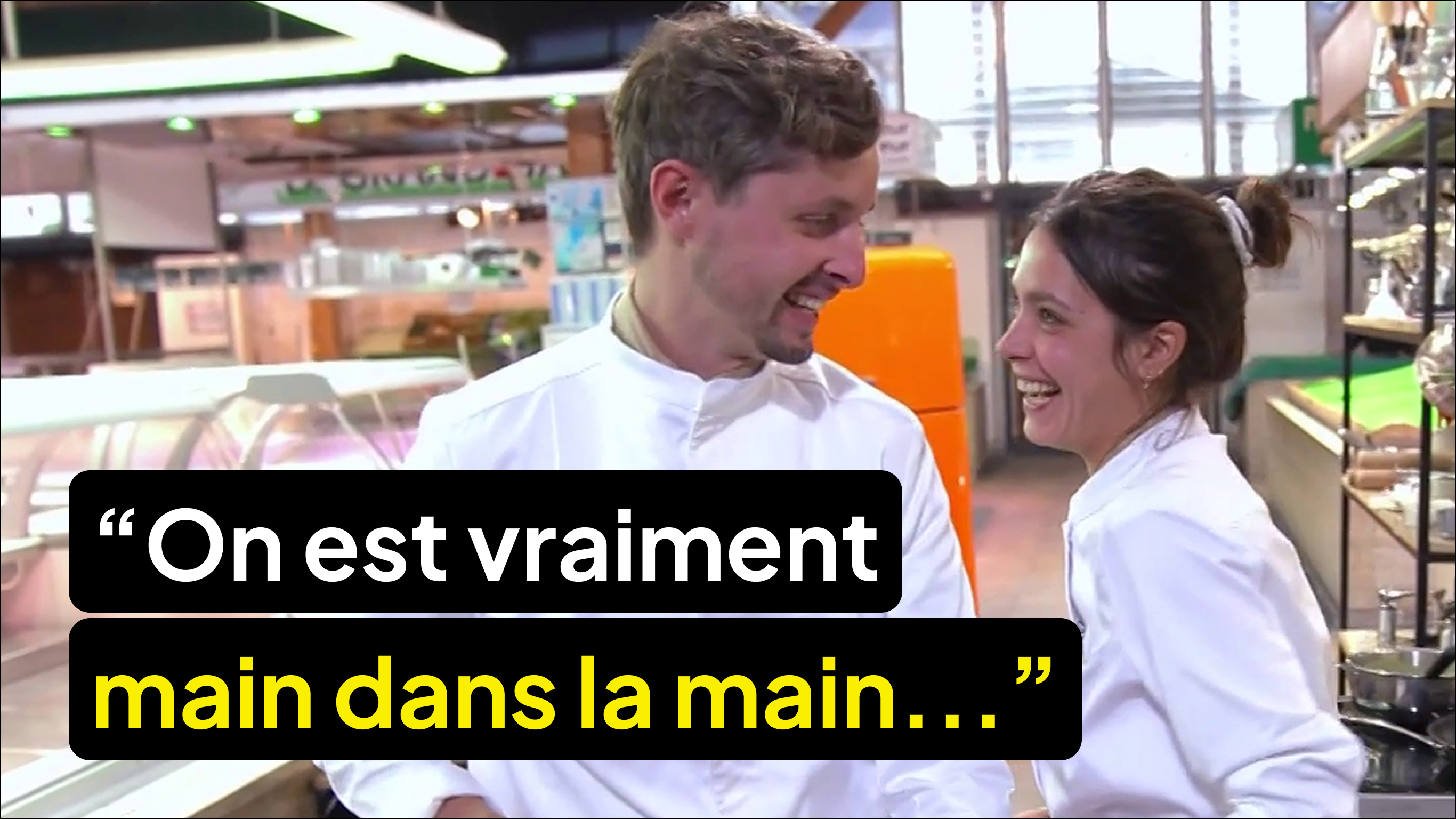 Entre Nicolas et Louise, la complicité saute aux yeux