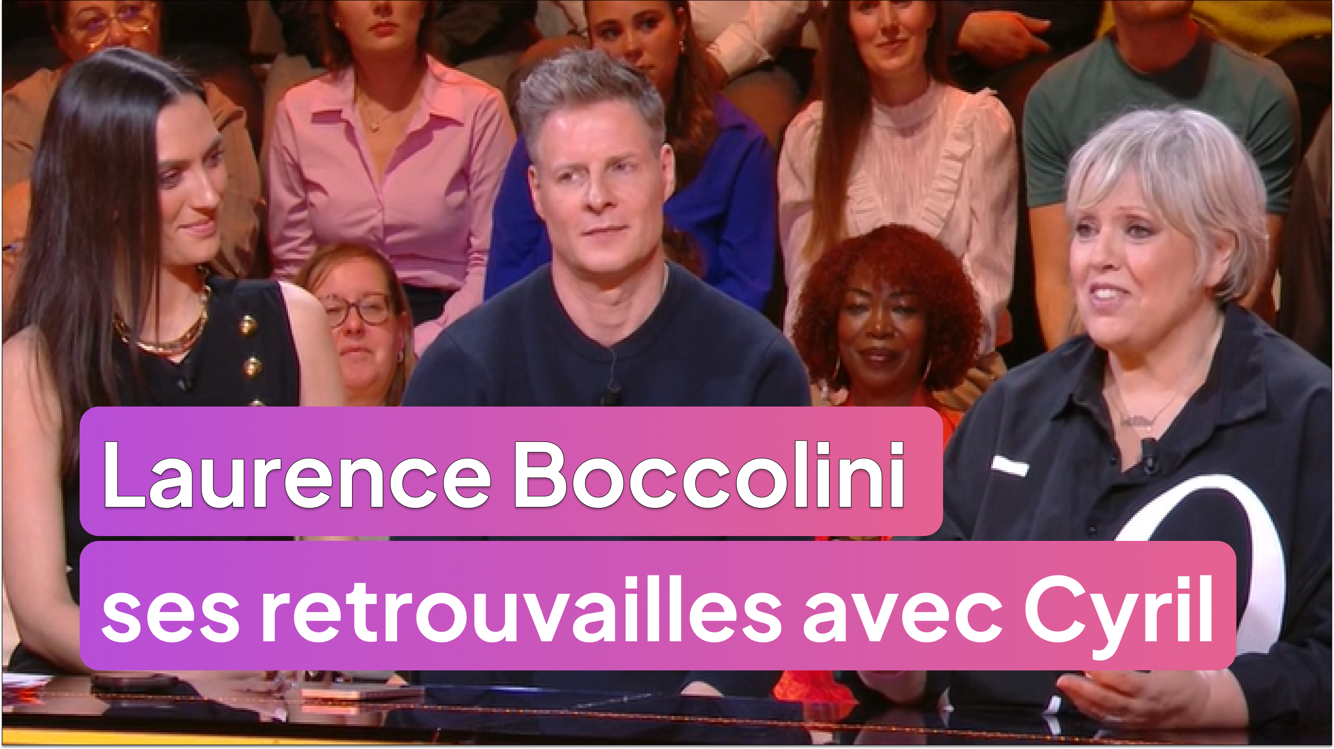 Les retrouvailles de Laurence Boccolini avec Cyril