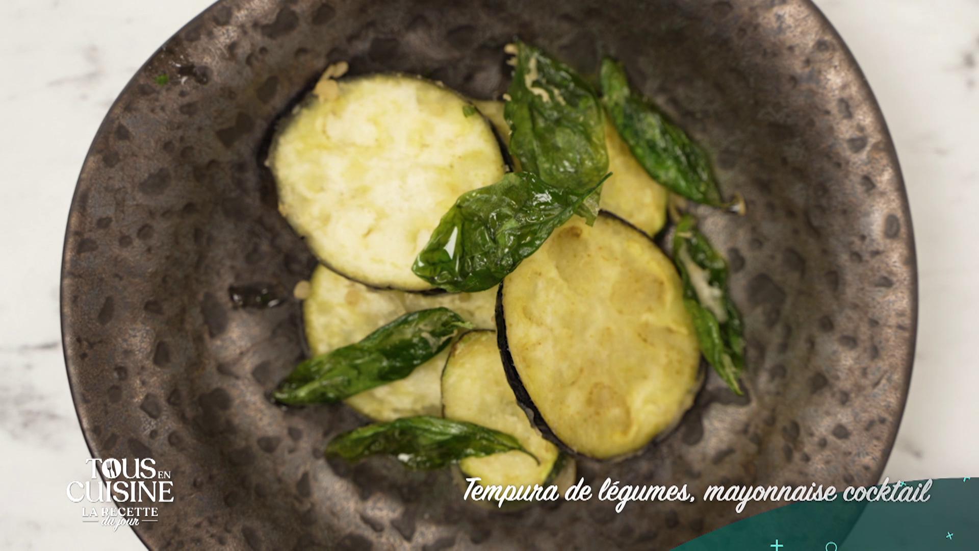 Tempura de légumes, mayonnaise cocktail