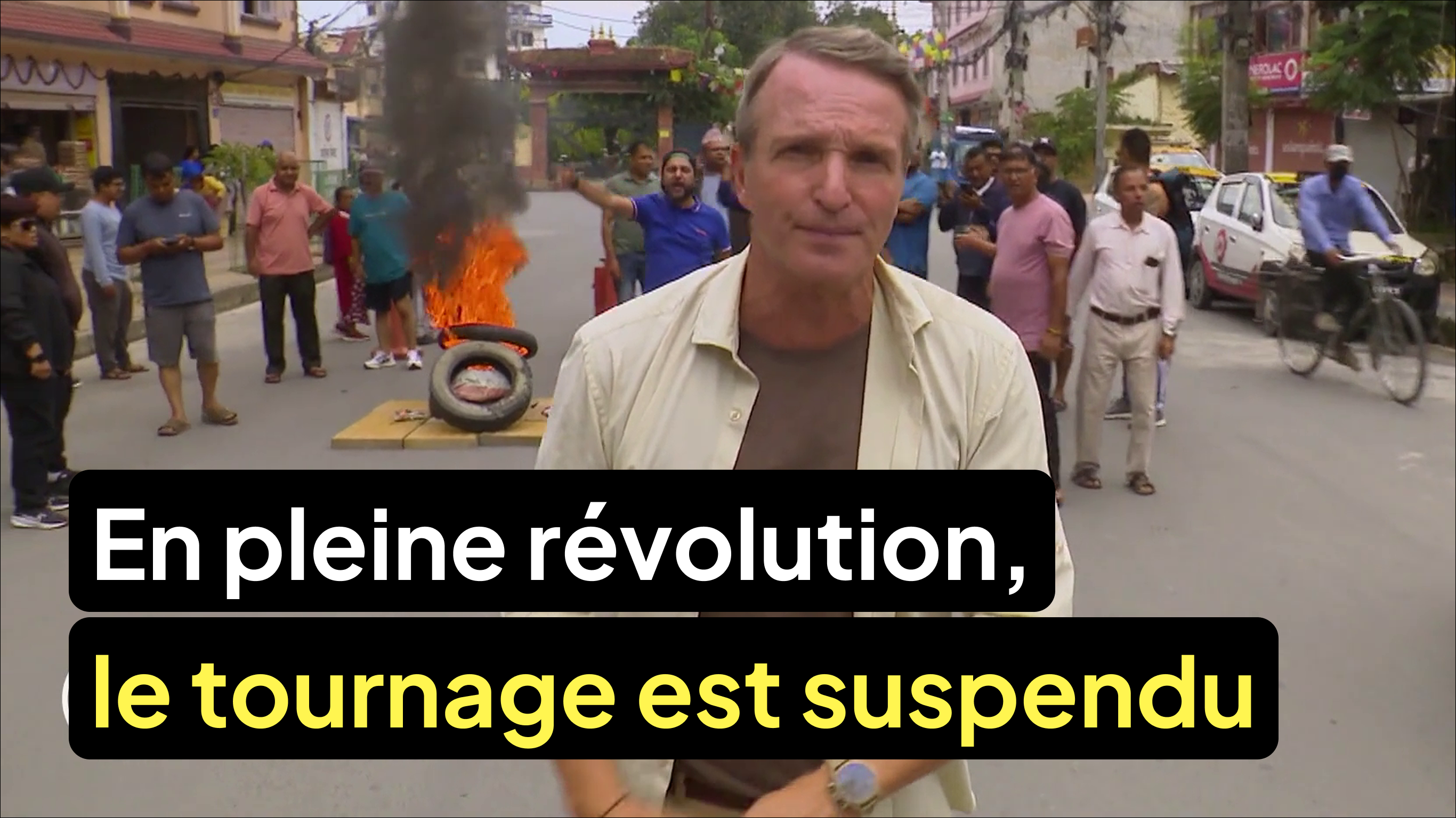 Les binômes se retrouvent au cœur de la révolution au Népal le tournage est suspendu