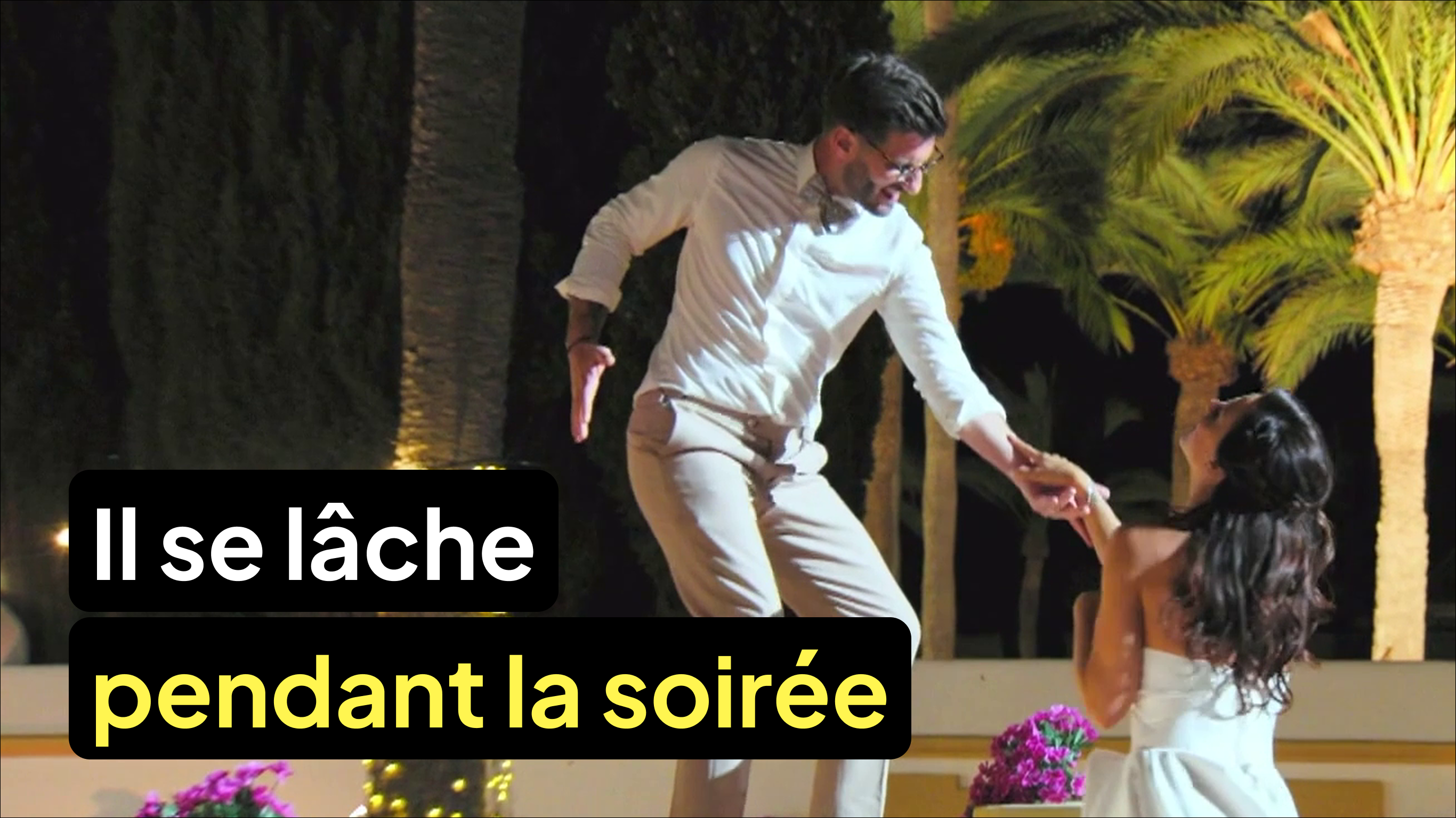 Il se lâche complètement en pleine soirée de mariage