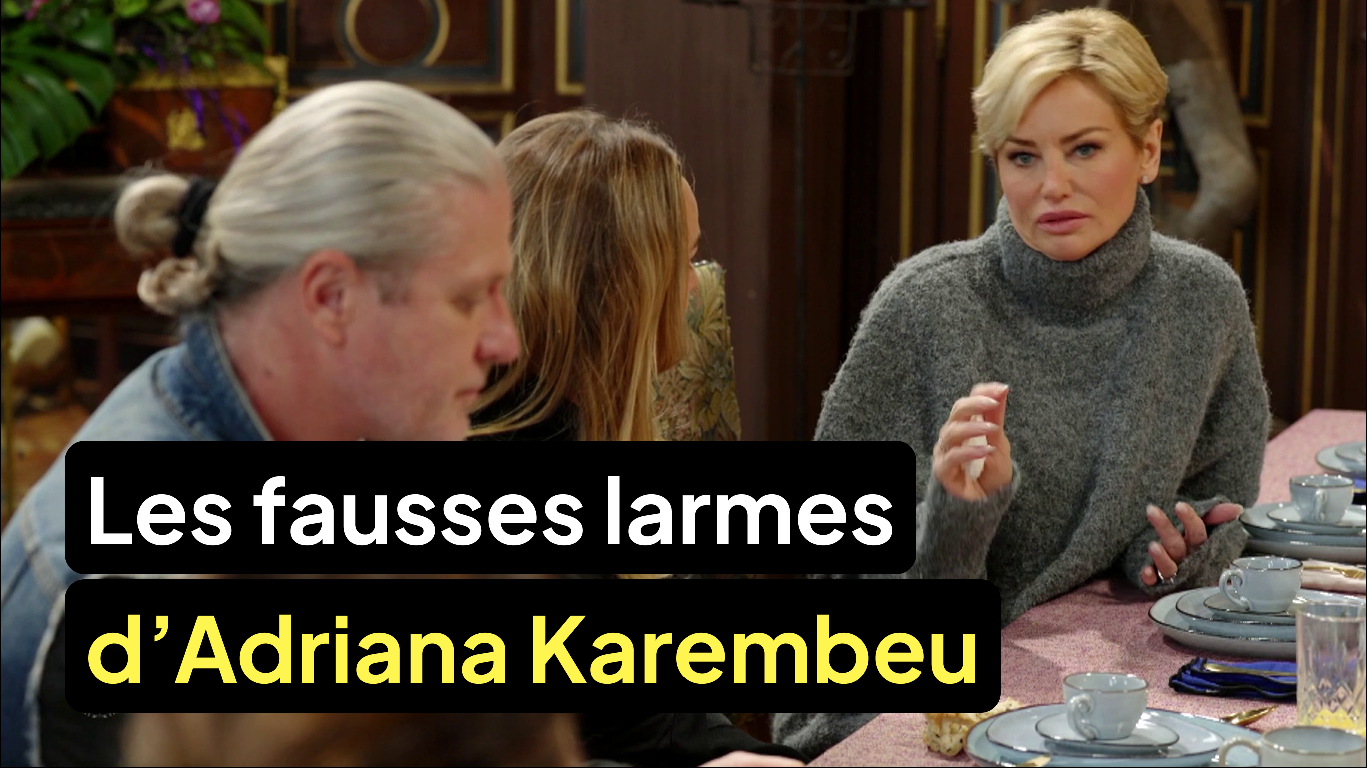 Adriana Karembeu simule des larmes au petit-déjeuner