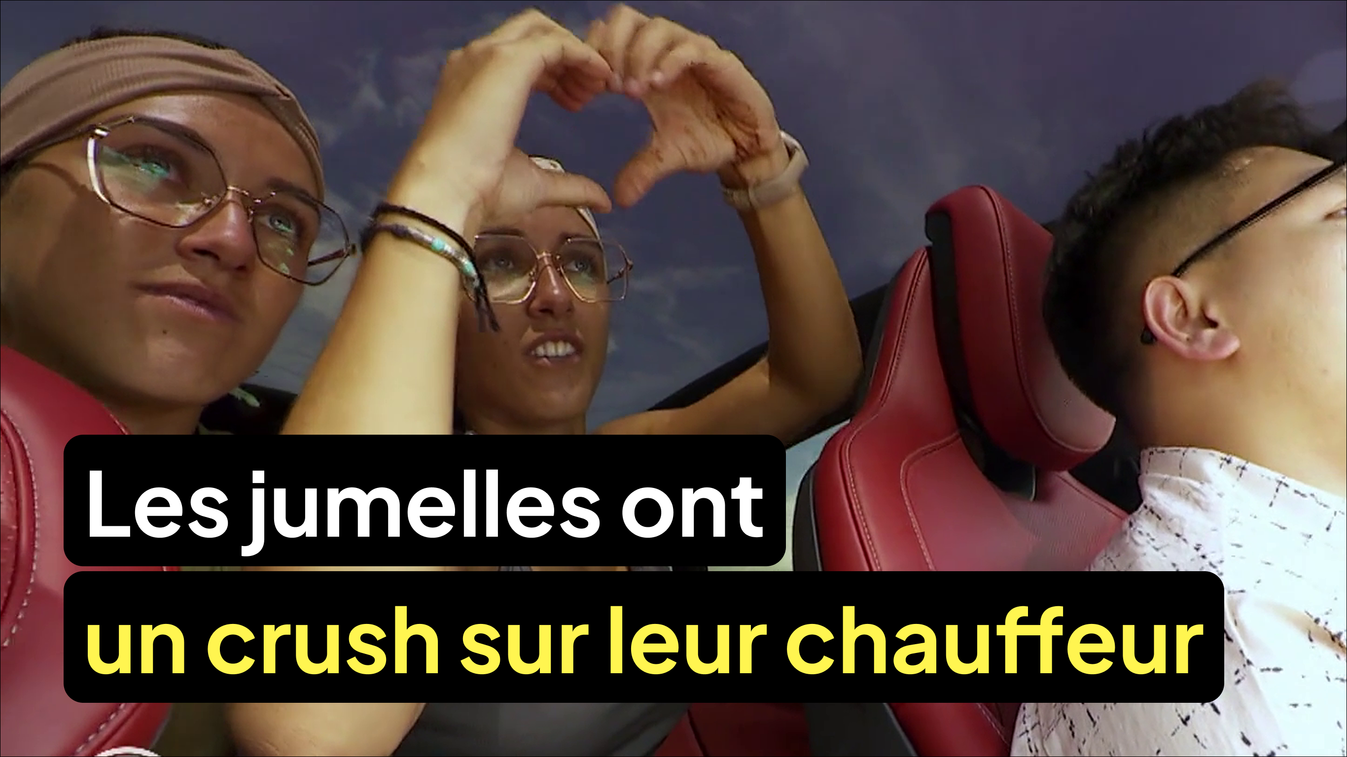 Les jumelles ont un crush sur leur chauffeur
