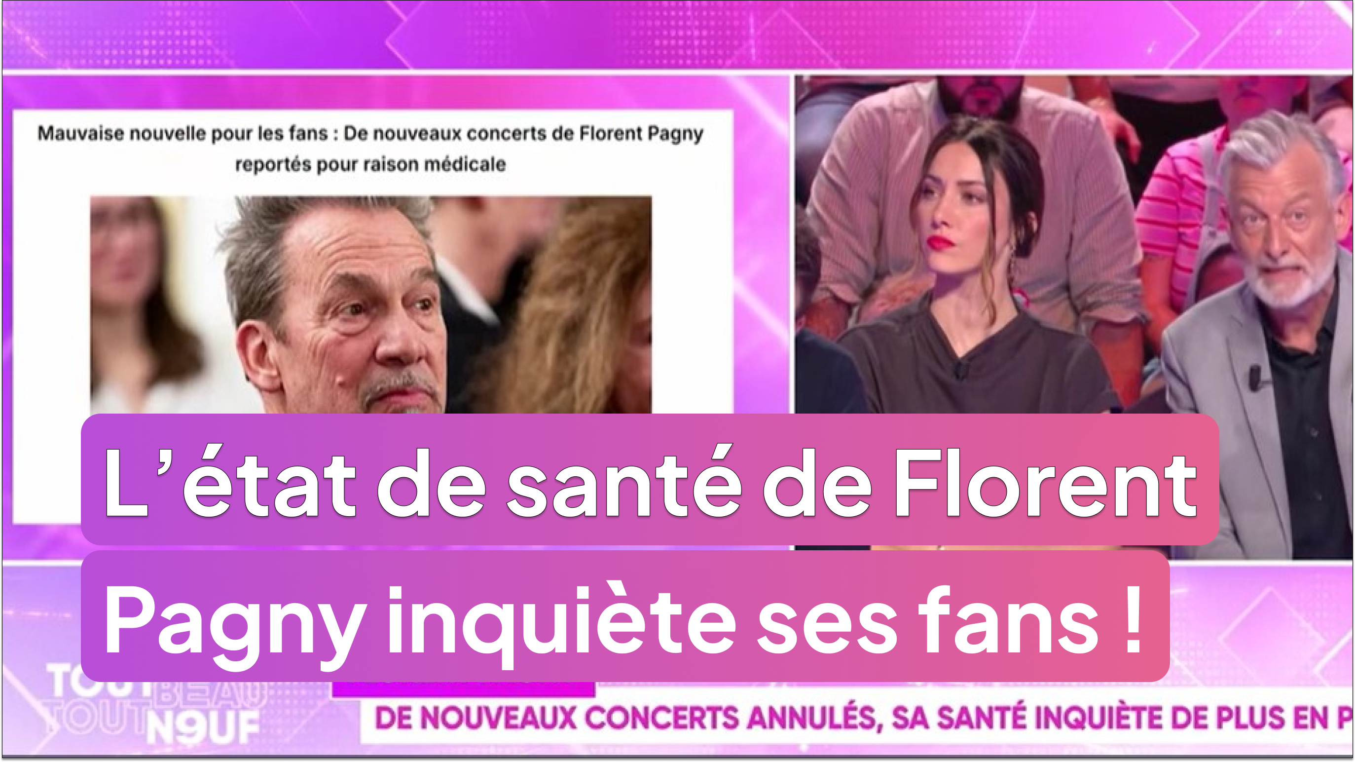 L'état de santé de Florent Pagny inquiète ses fans !