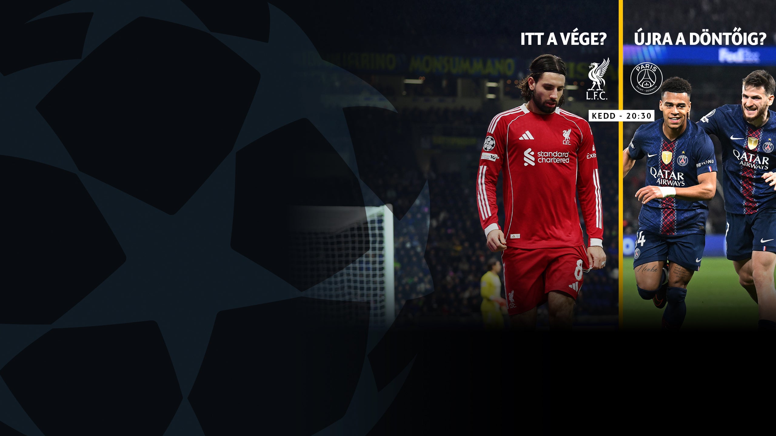 Liverpool - PSG 20:30-tól