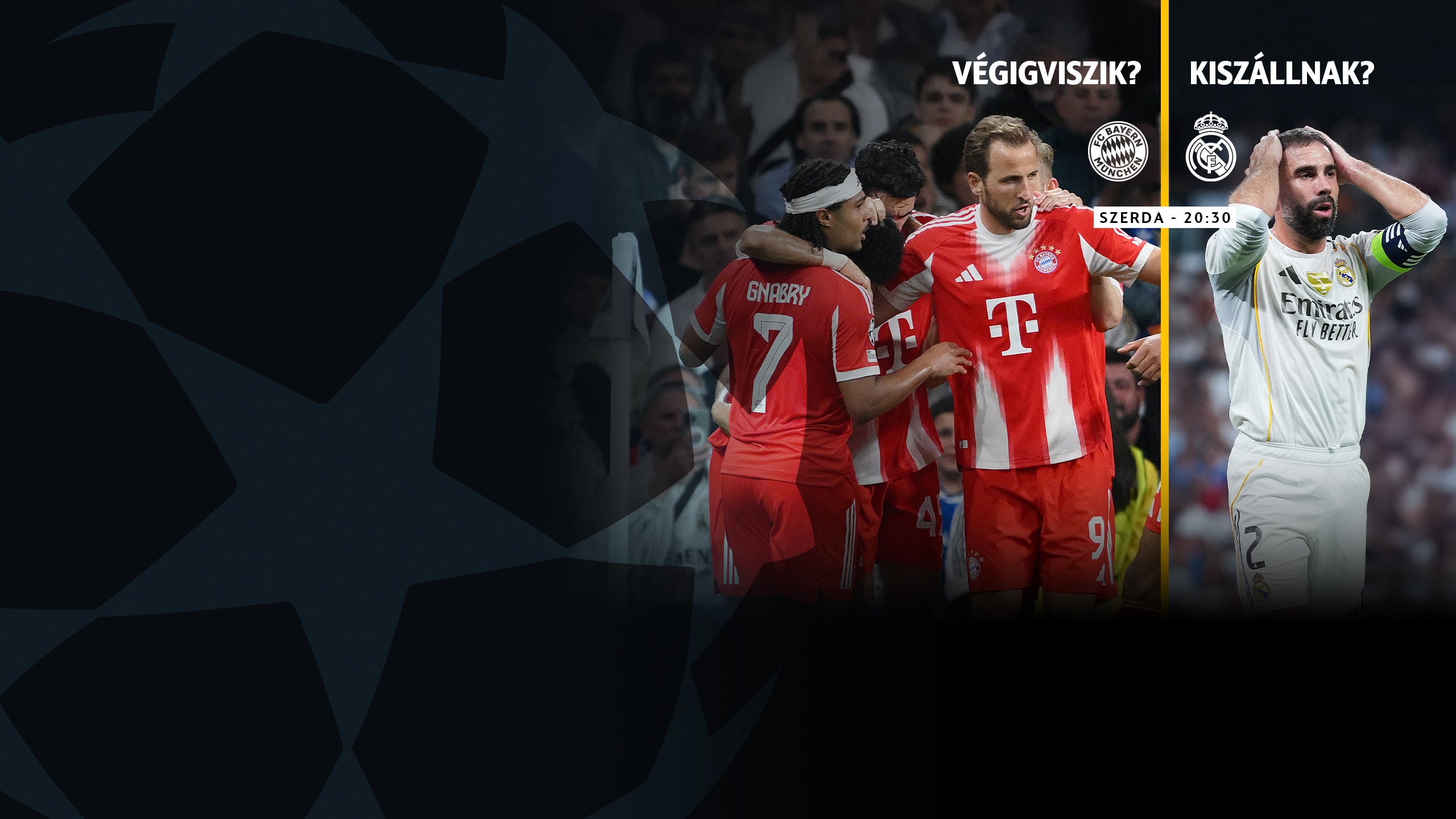 Bayern München - Real Madrid 20:30-tól