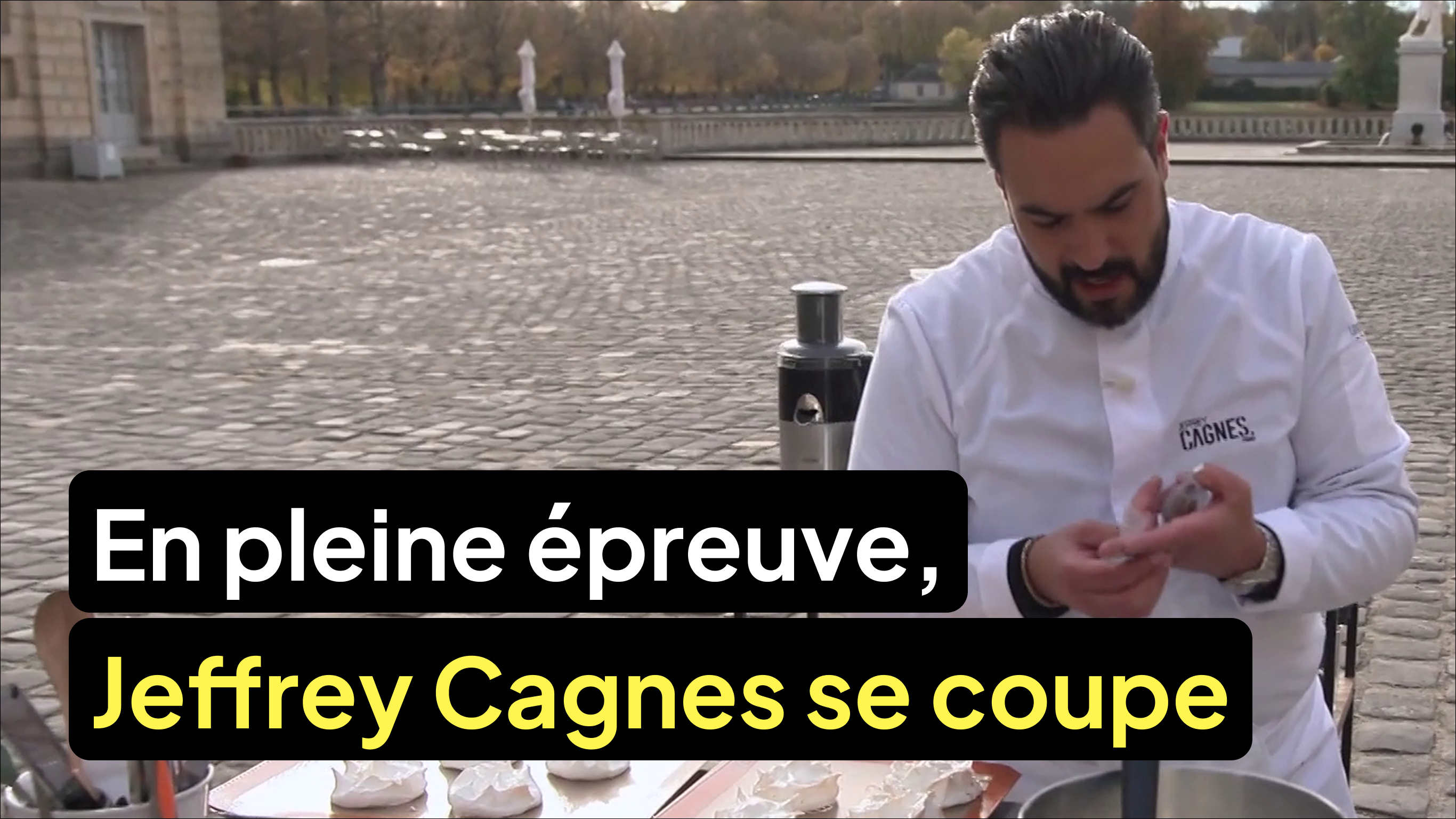 En pleine épreuve « Qui peut battre », Jeffrey Cagnes se coupe le doigt