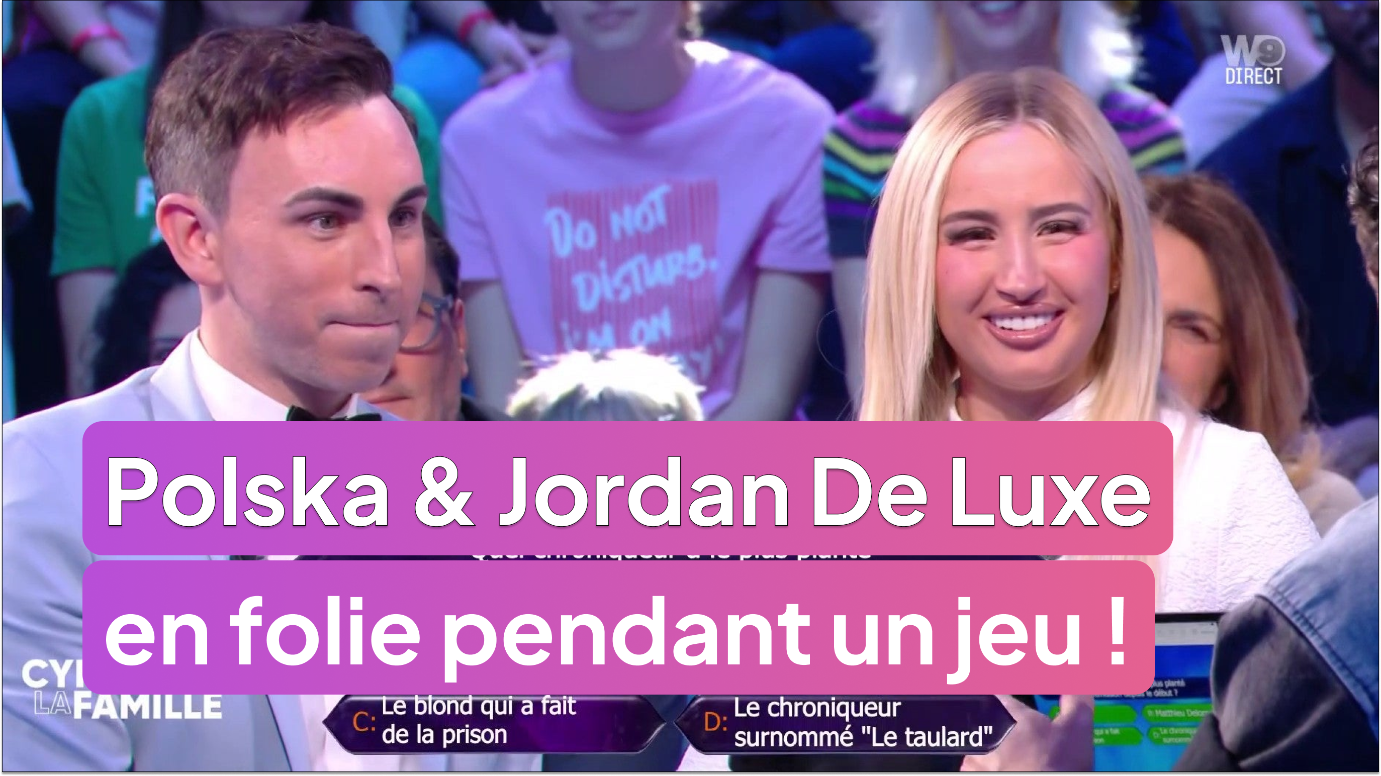Polska & Jordan De Luxe en folie pendant un jeu !