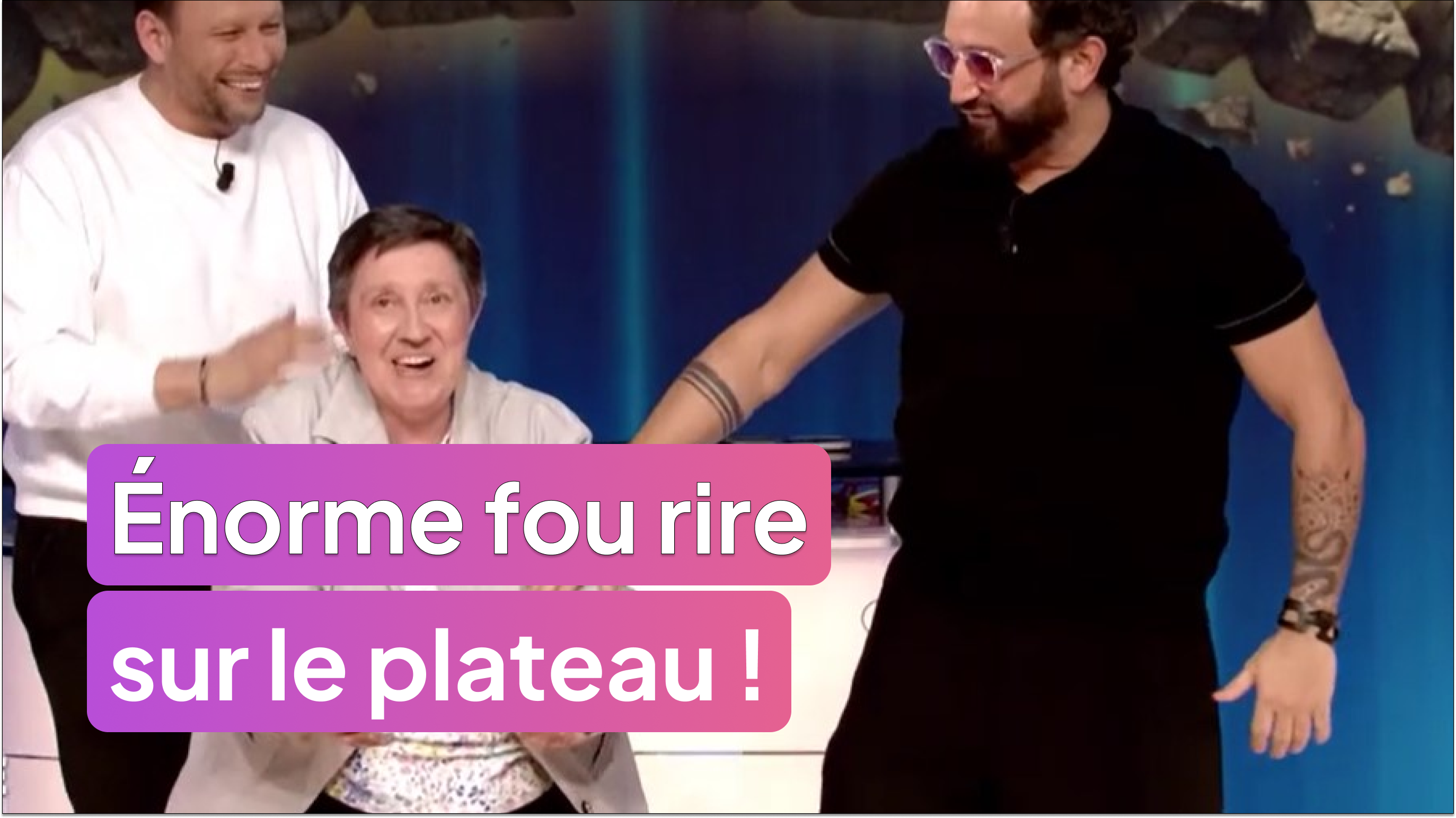 Énorme fou rire sur le plateau !