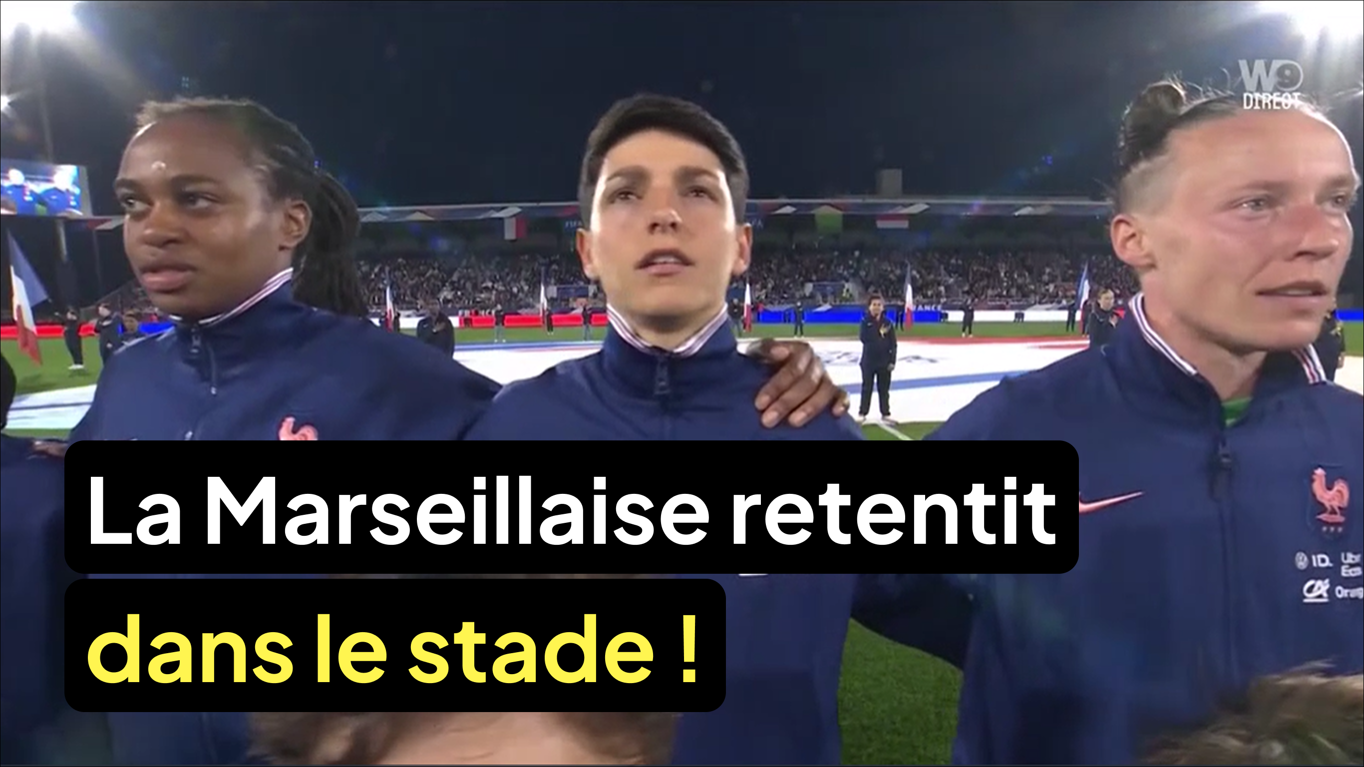 La Marseillaise retentit dans le stade !