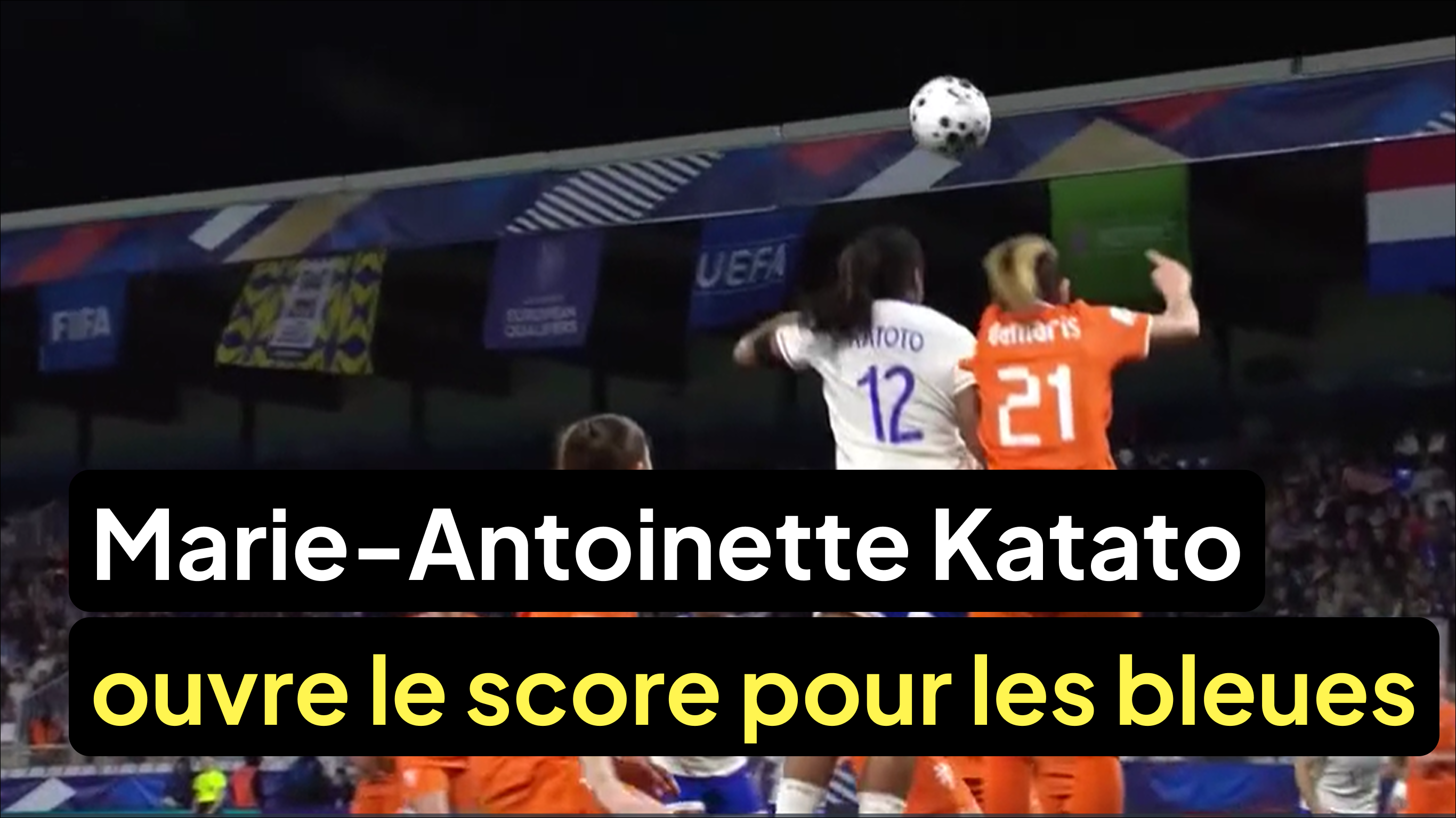 ⚽️ Marie-Antoinette Katoto ouvre le score pour les bleues !