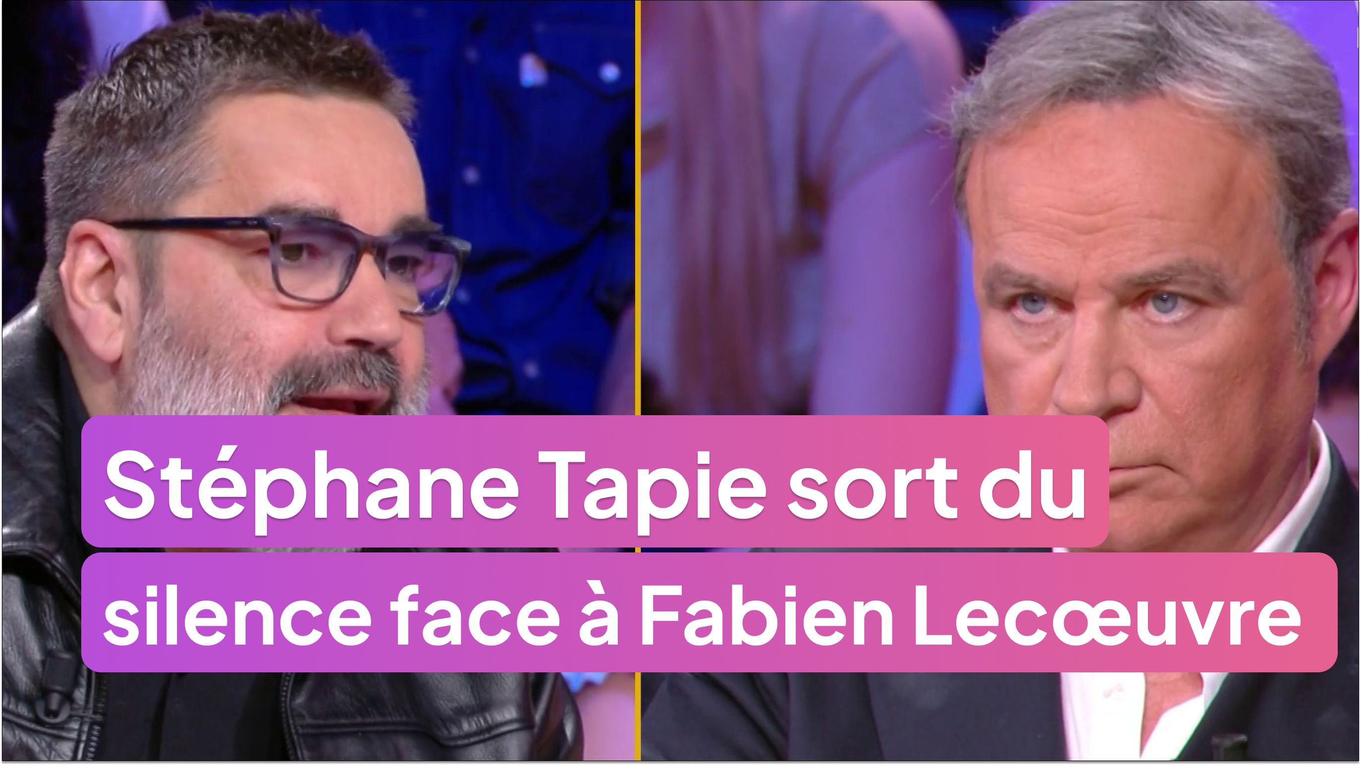 Stéphane Tapie sort du silence face à Fabien Lecœuvre