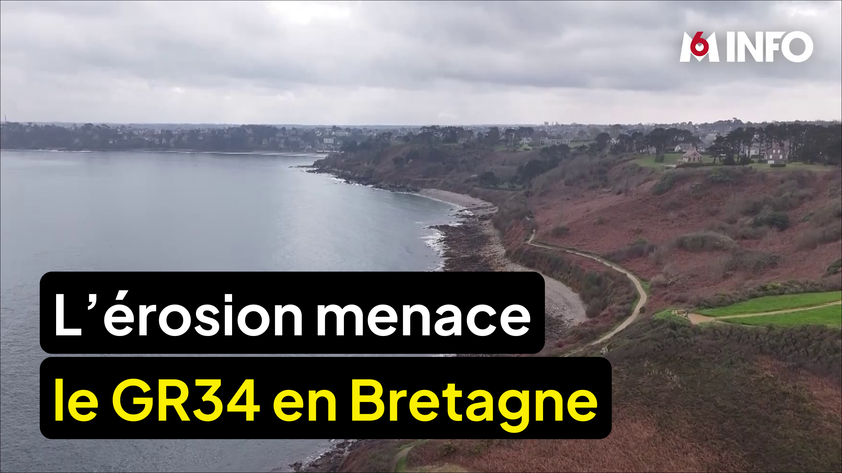 L'érosion menace le GR34 en Bretagne
