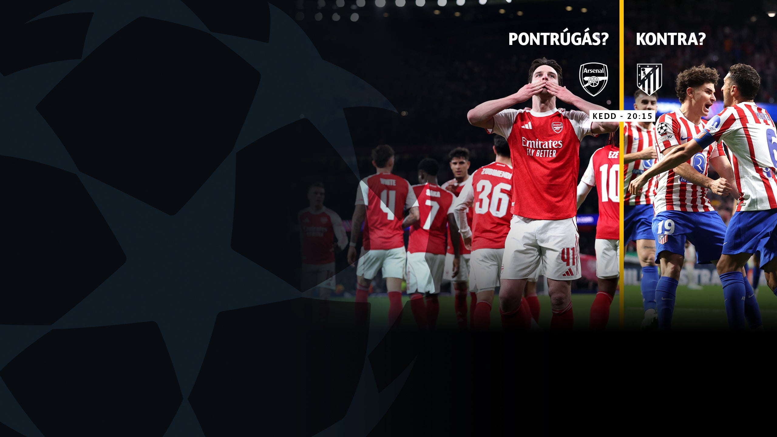 Arsenal - Atletico Madrid 20:15-től