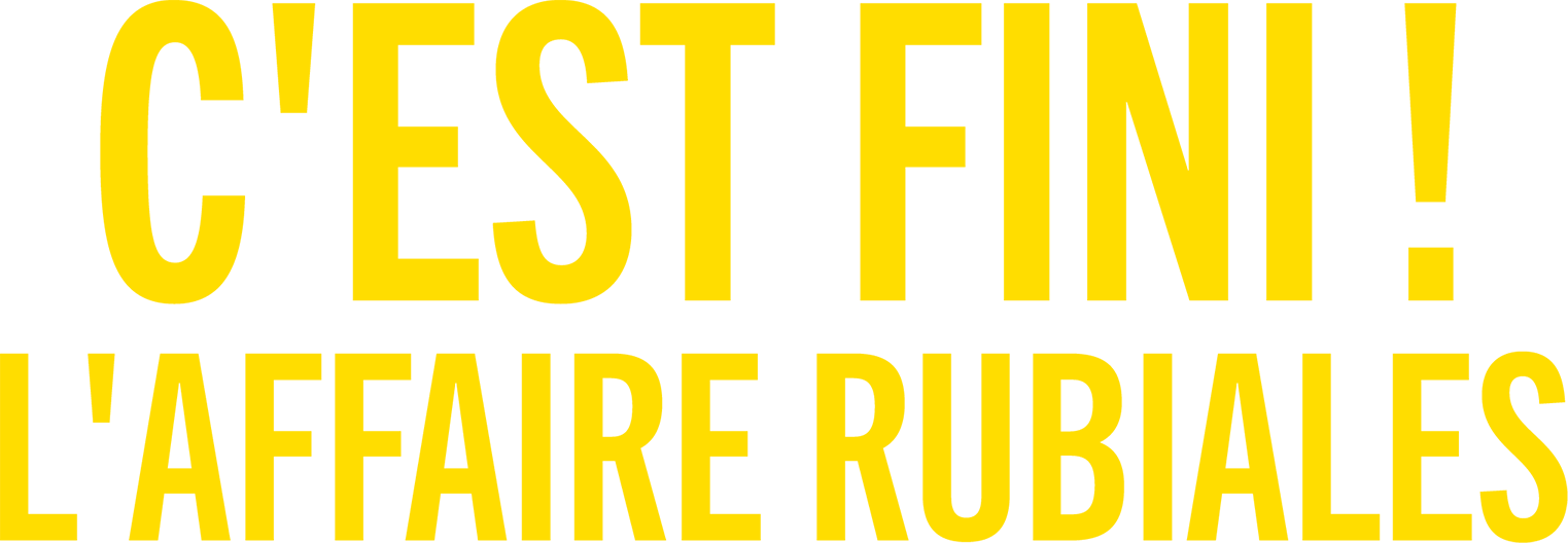 C'est fini ! L'affaire Rubiales