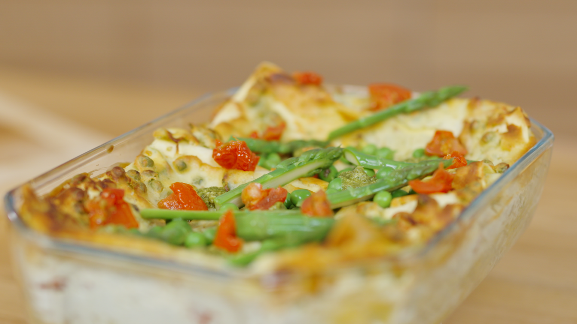 Lasagnes printanières ricotta et asperges vertes
