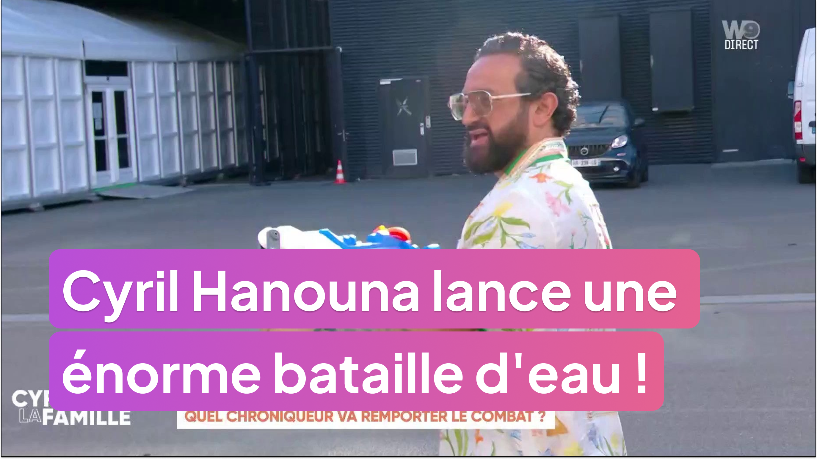 Cyril Hanouna lance une énorme bataille d'eau !