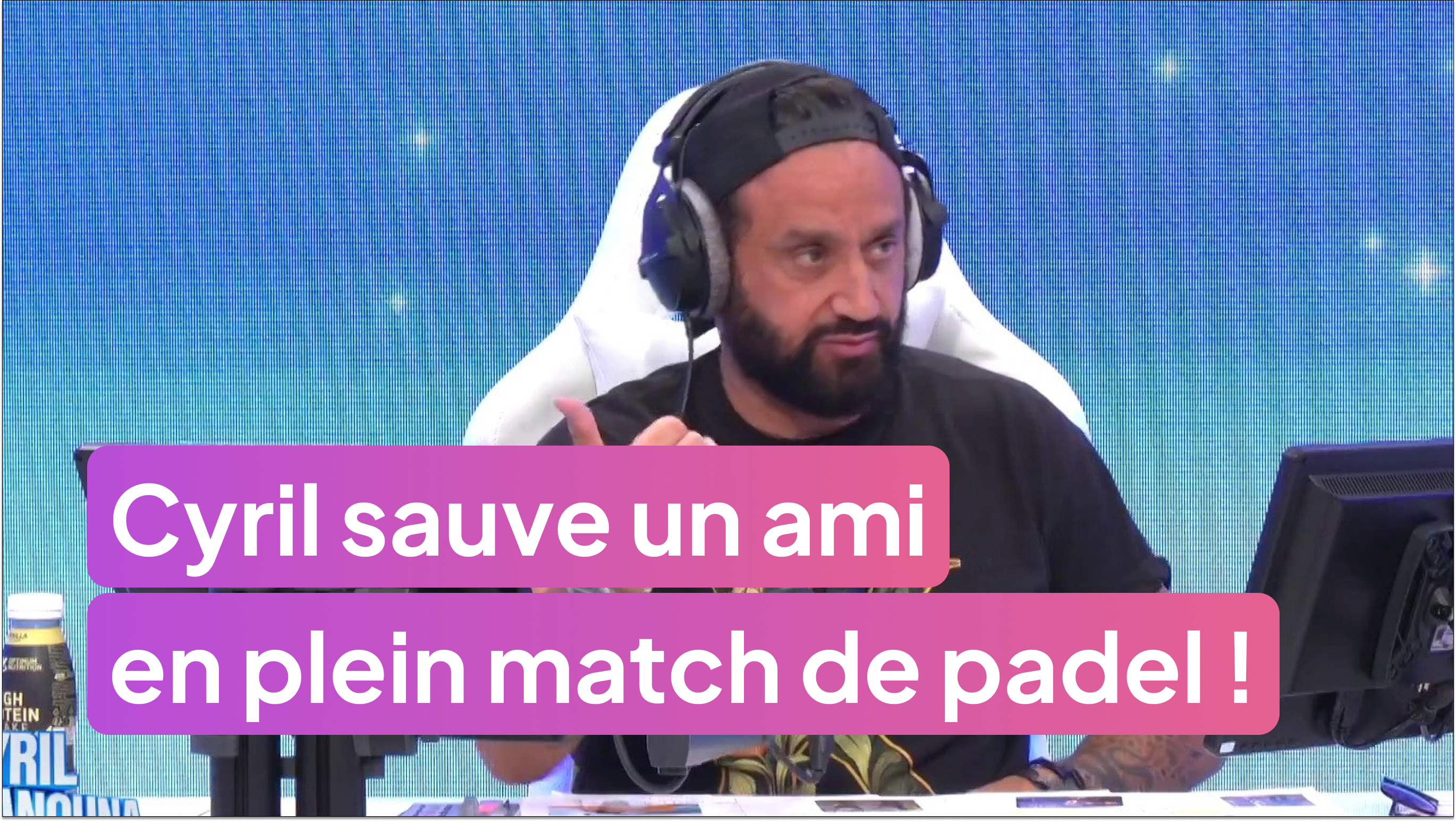 Cyril sauve un ami en plein match de padel !