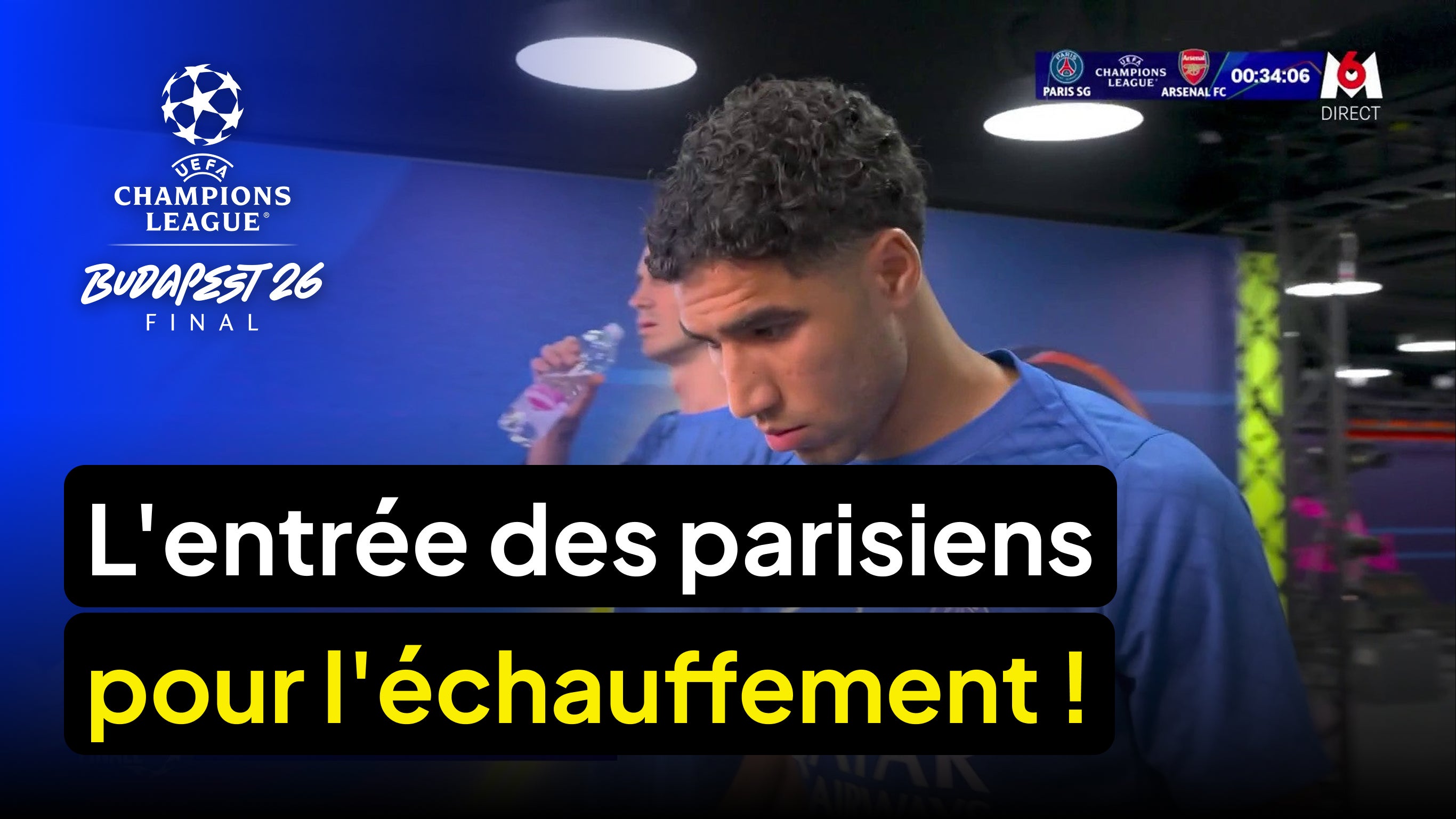 L'entrée des parisiens pour l'échauffement !