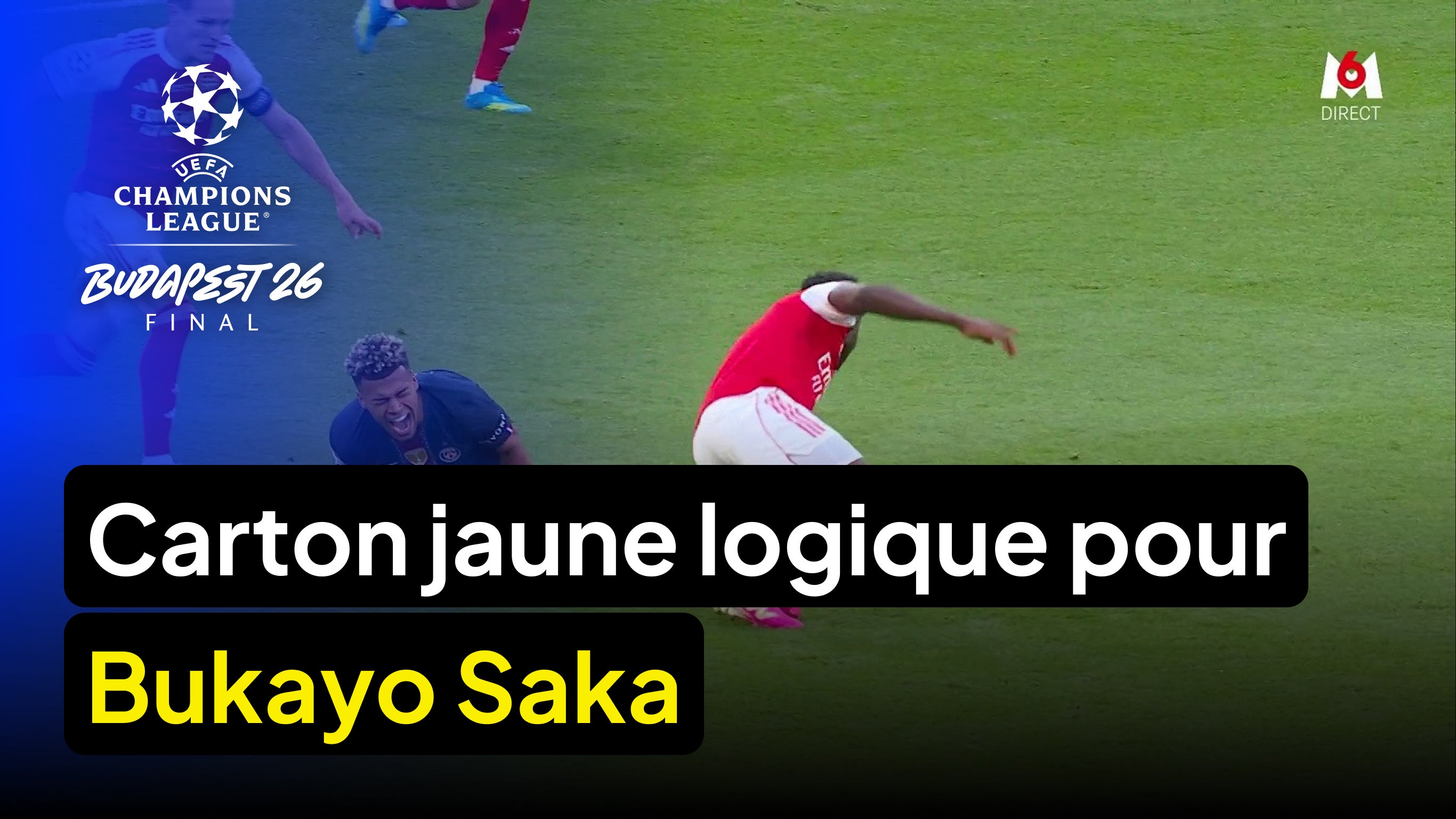 Carton jaune logique pour Bukayo Saka
