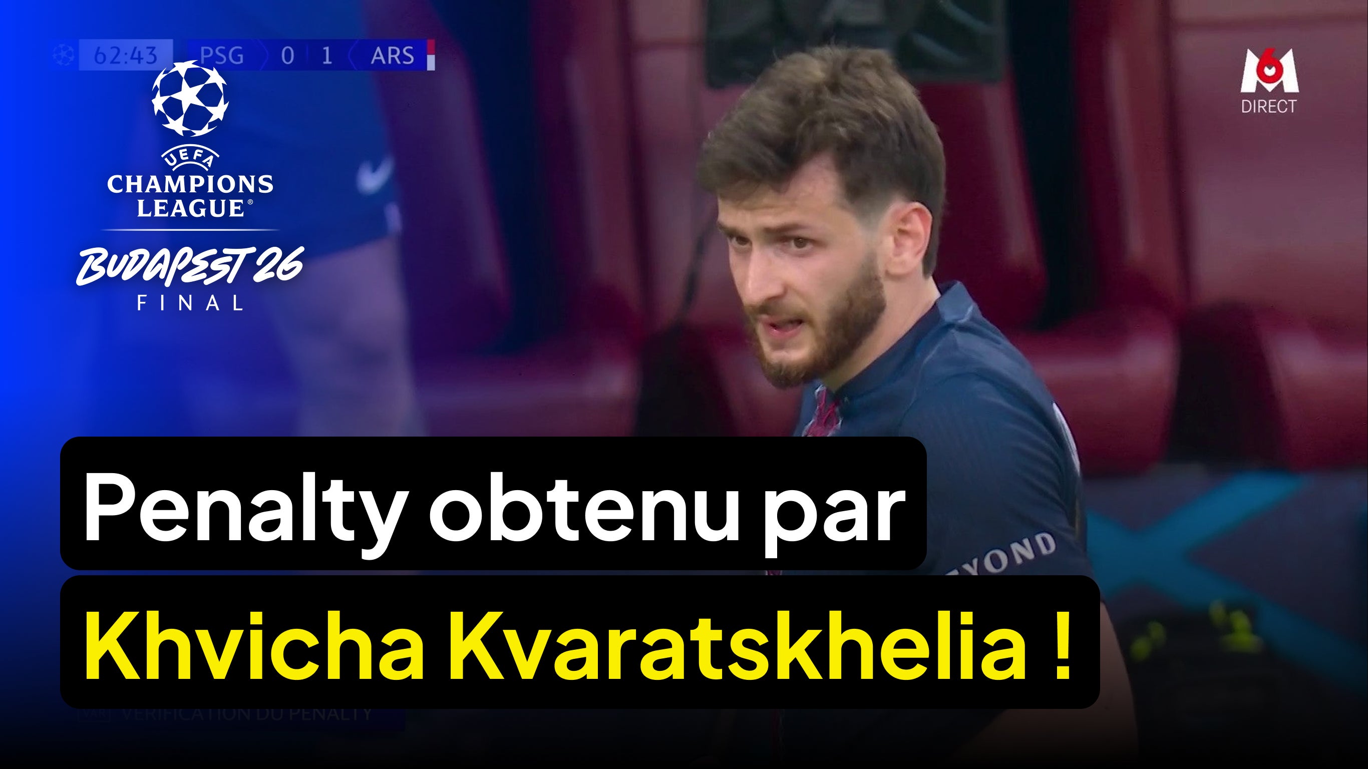 Penalty obtenu par Khvicha Kvaratskhelia !