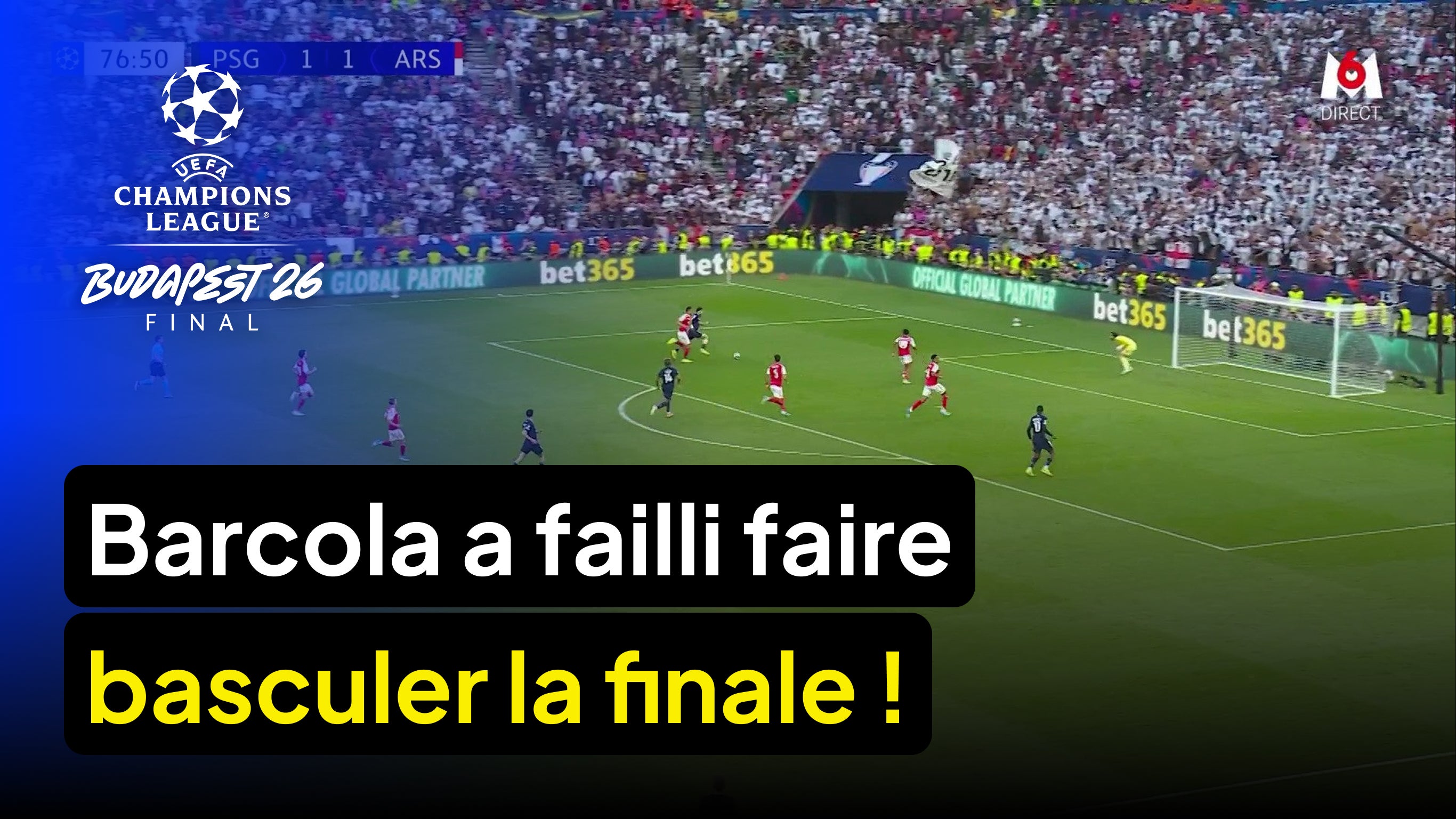 Barcola a failli faire basculer la finale !