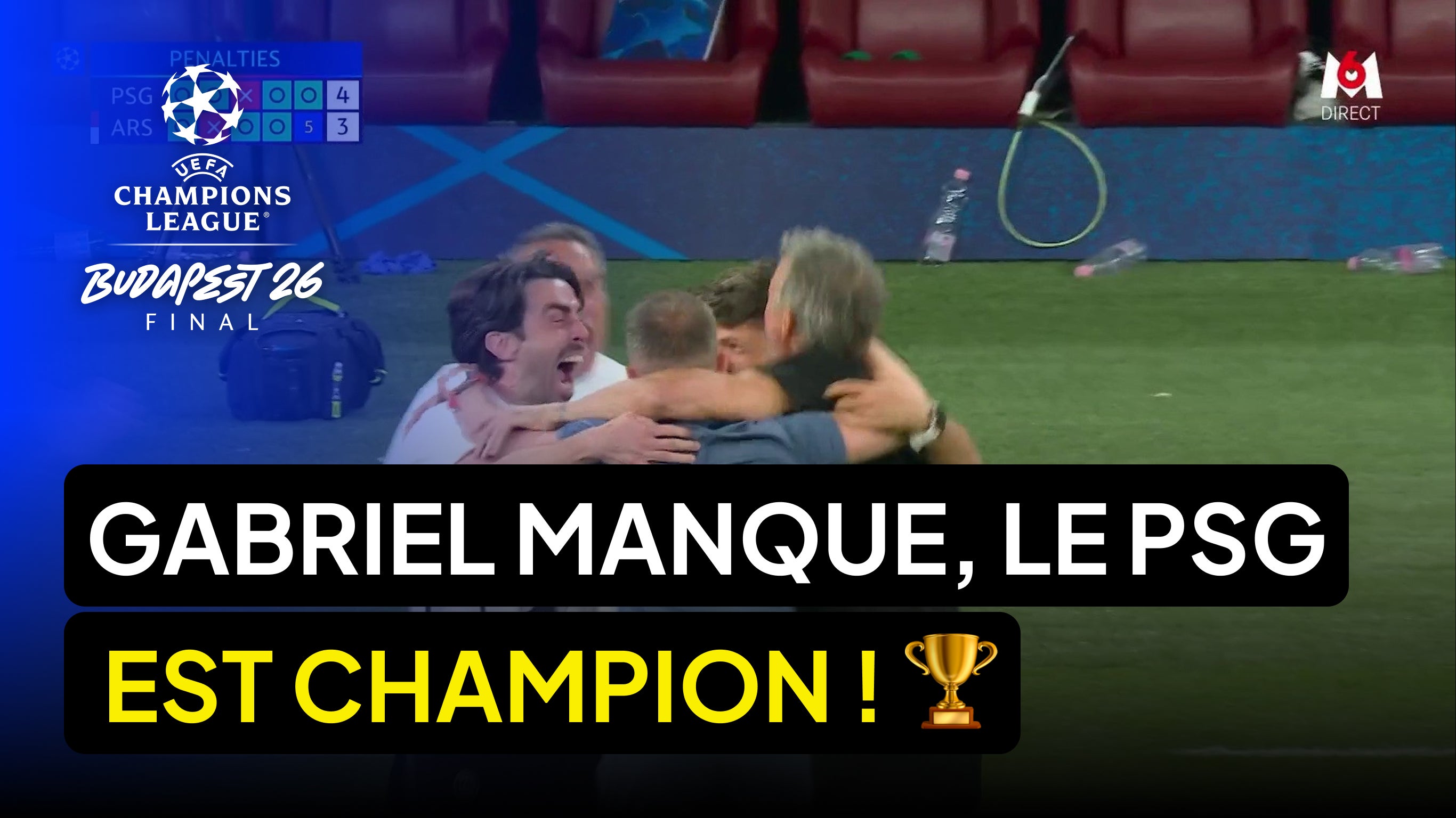 GABRIEL MANQUE, LE PSG EST CHAMPION ! 🏆