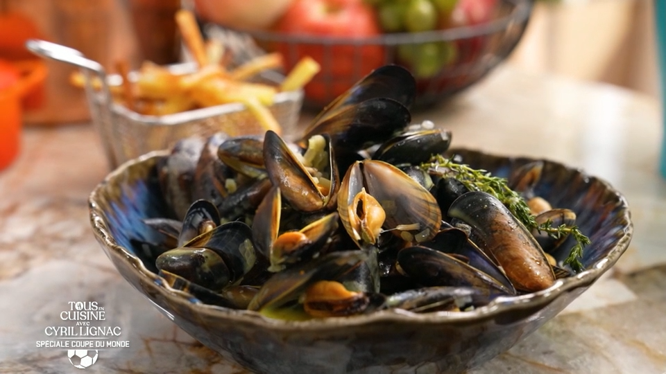 Moules frites et Gaufres chantilly