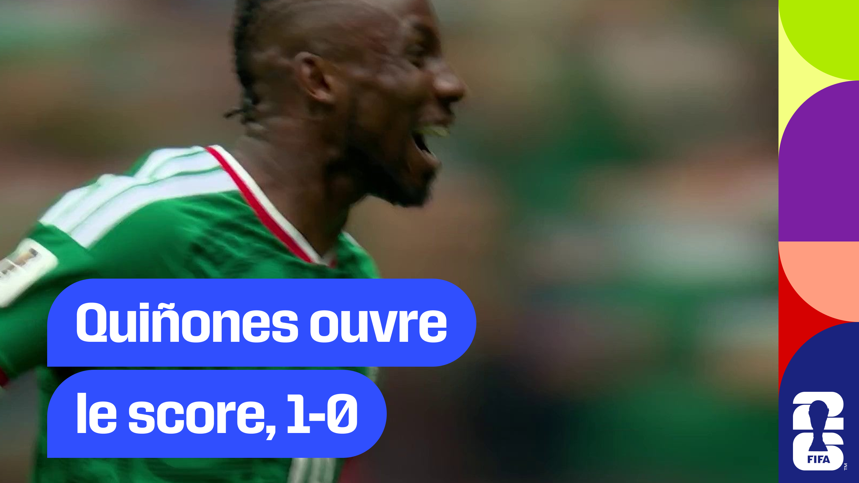Quiñones ouvre le score, 1-0 !