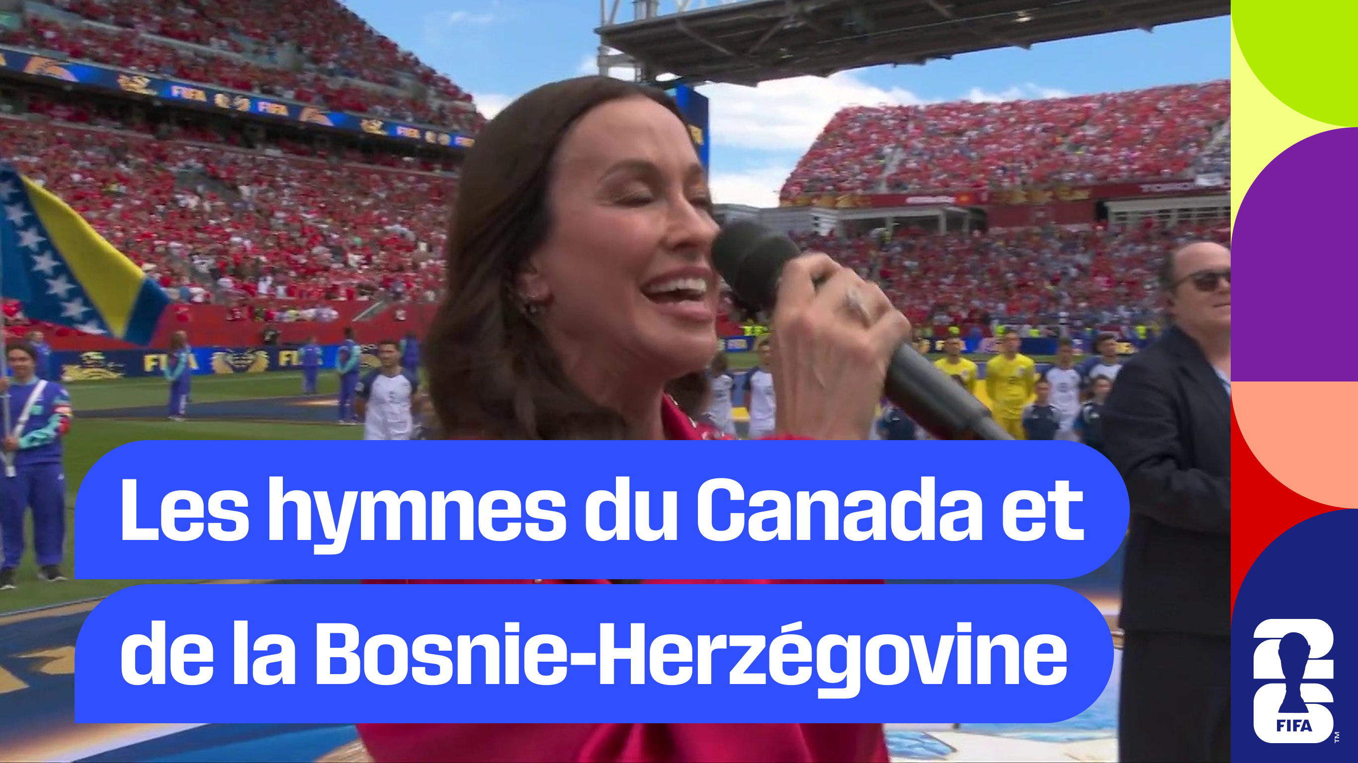 Les hymnes du Canada et de la Bosnie-Herzégovine