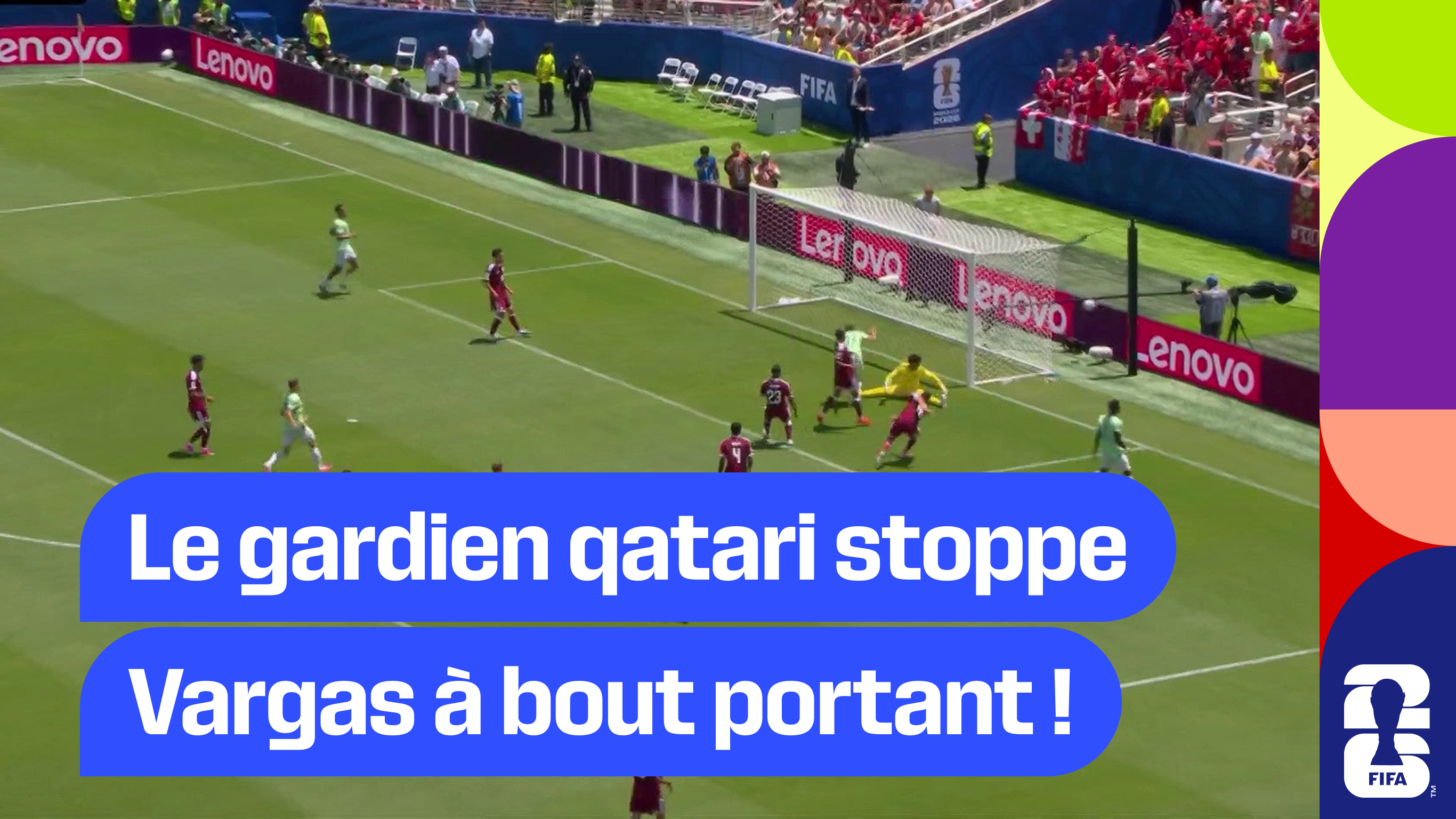 Le gardien qatari stoppe Vargas à bout portant !