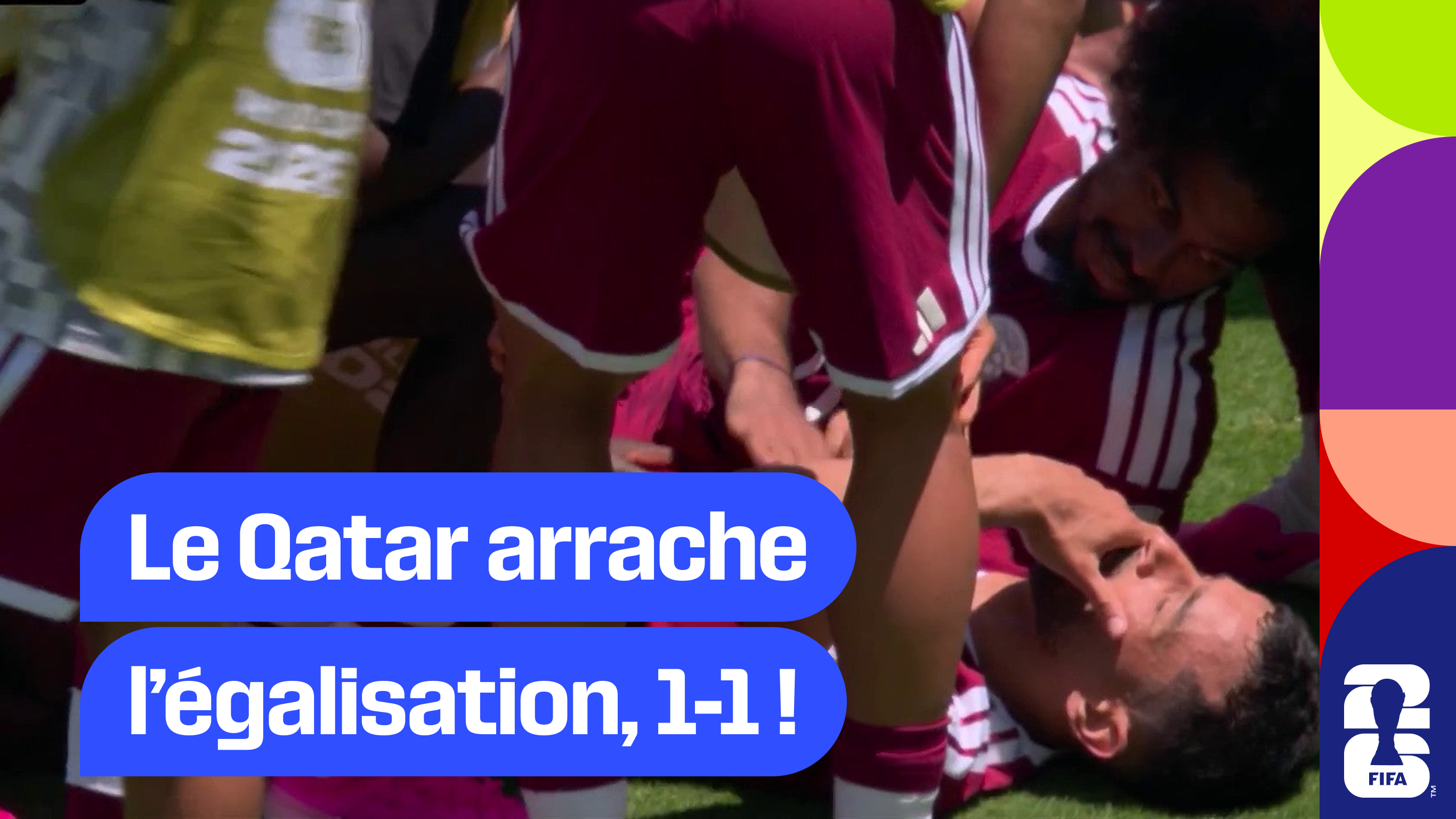 Le Qatar arrache l’égalisation, 1-1 !