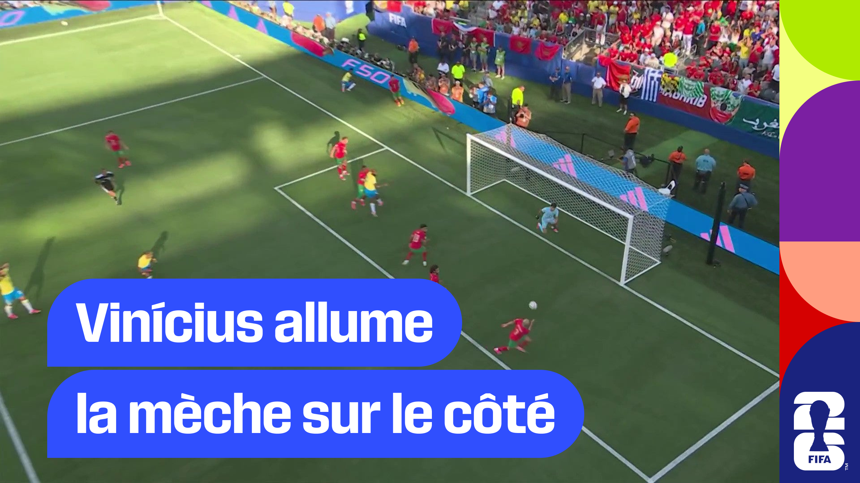 Vinícius allume la mèche sur le côté