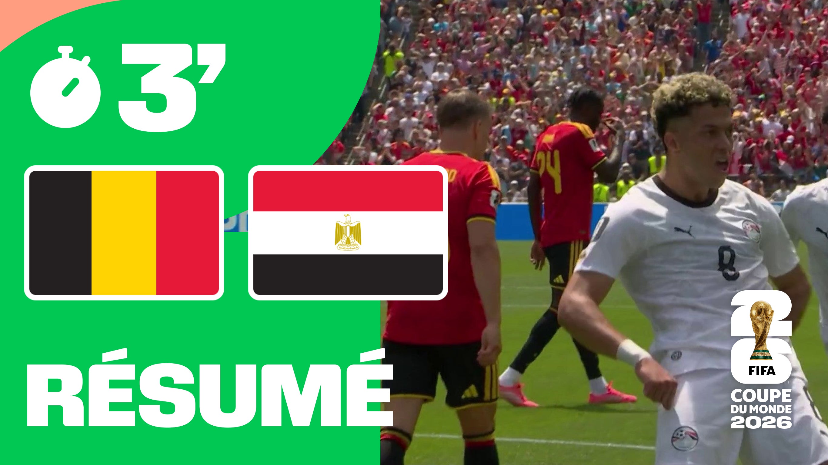 Résumé : Belgique / Egypte