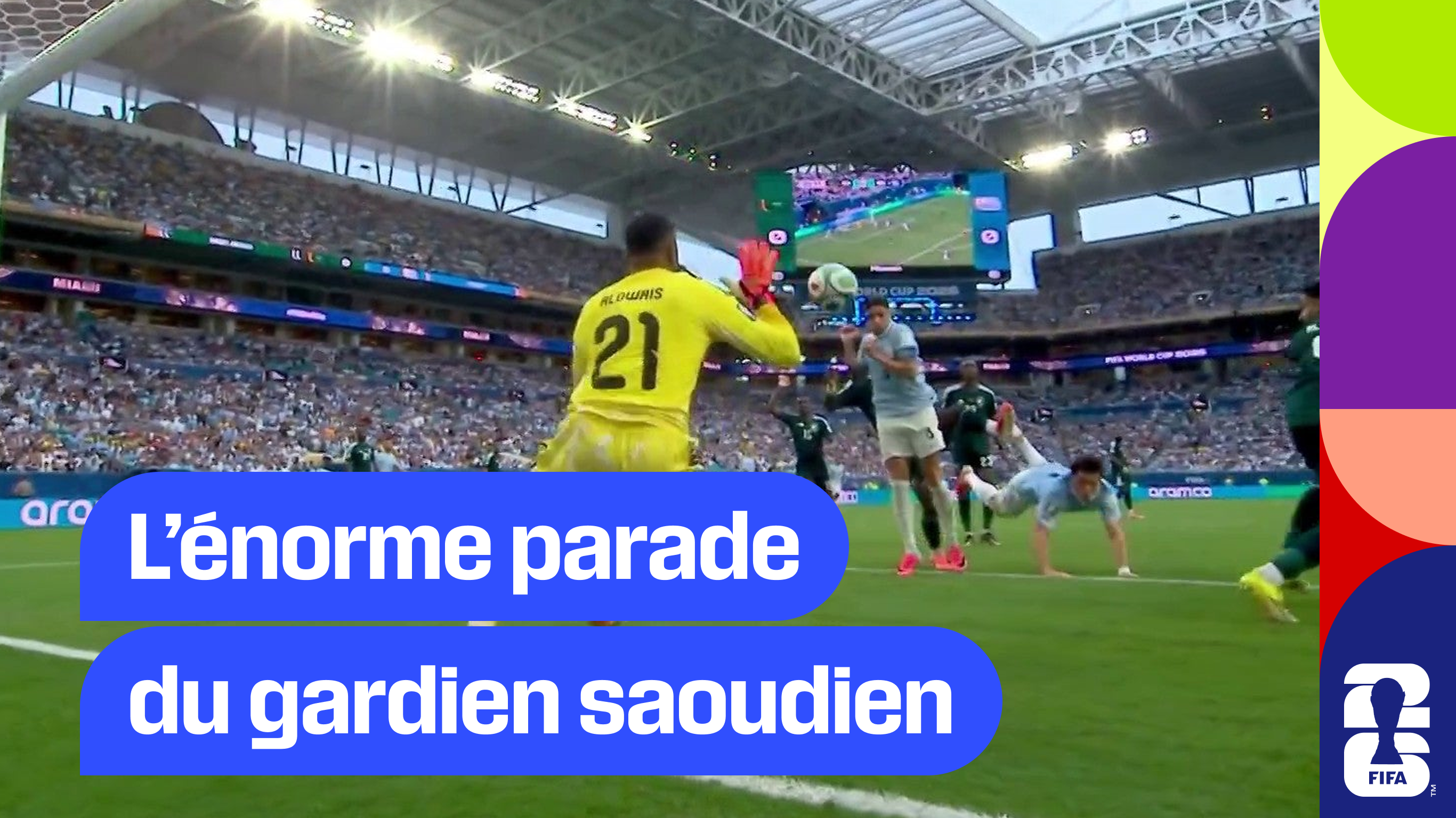 L’énorme parade du gardien saoudien