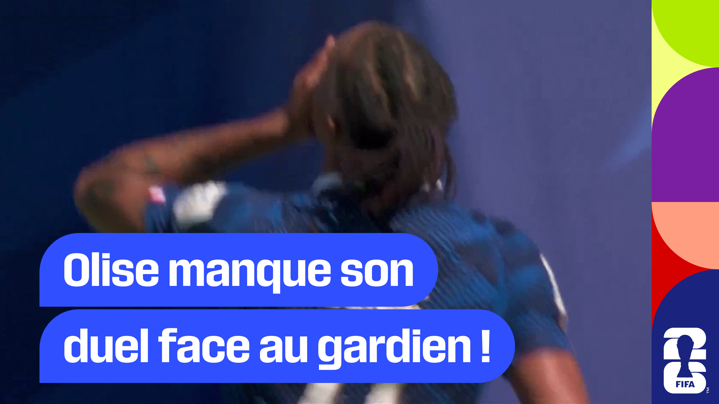 Olise manque son duel face au gardien !