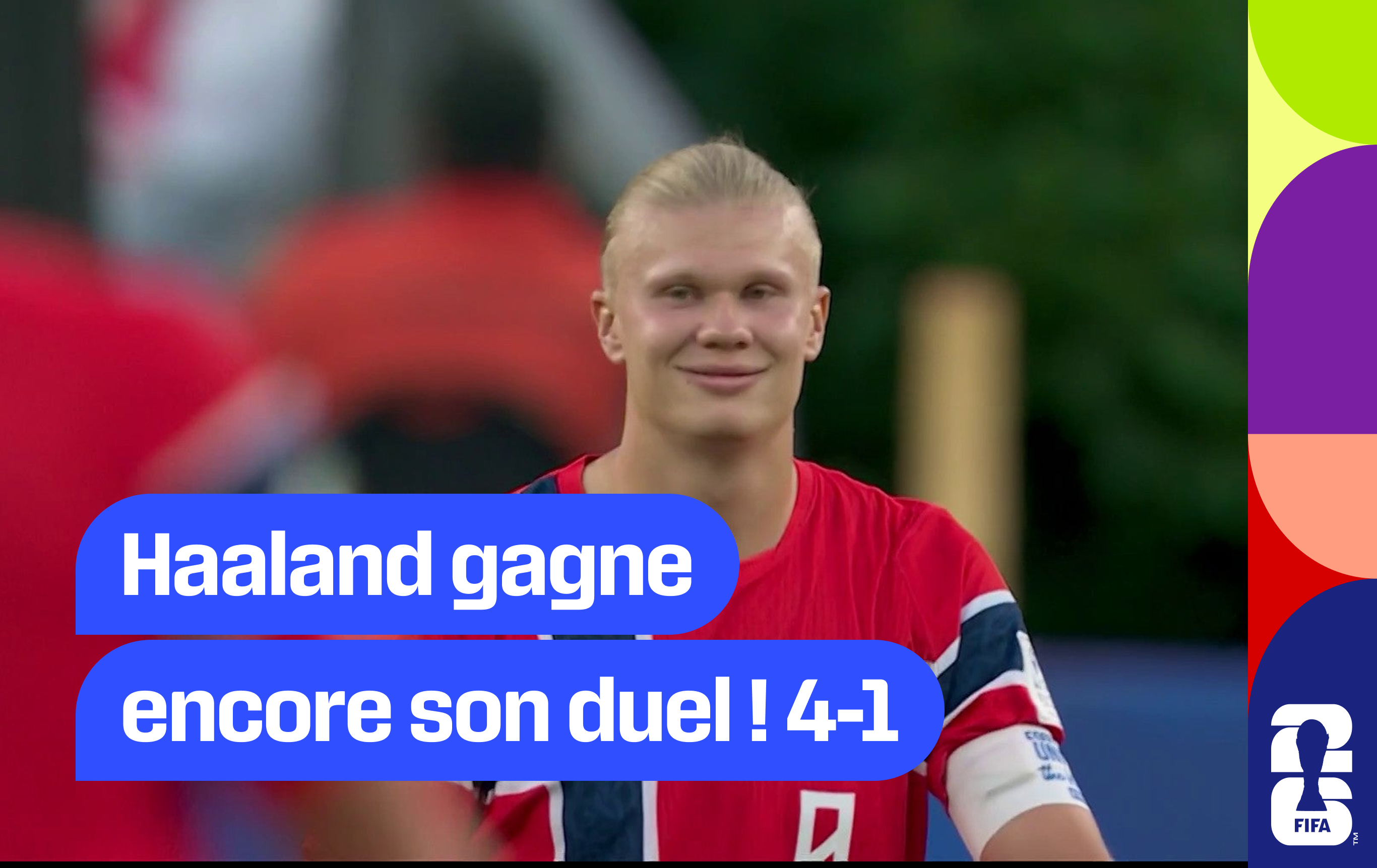 Haaland gagne encore son duel ! 4-1 pour la Norvège