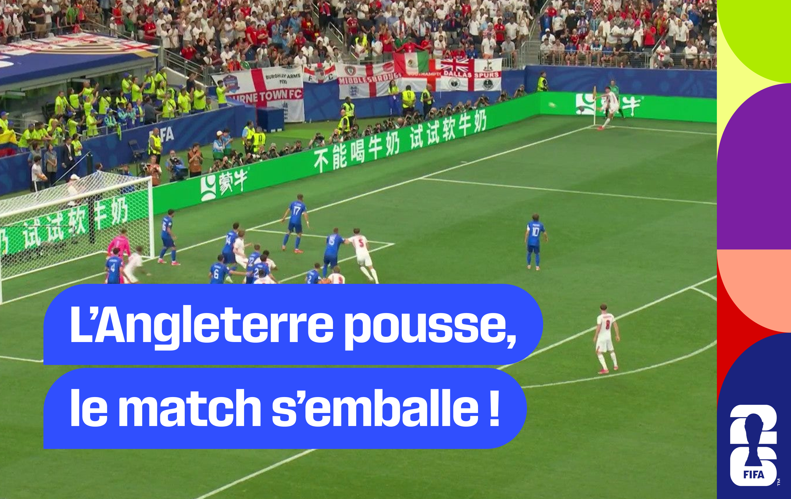 L’Angleterre pousse, le match s’emballe !