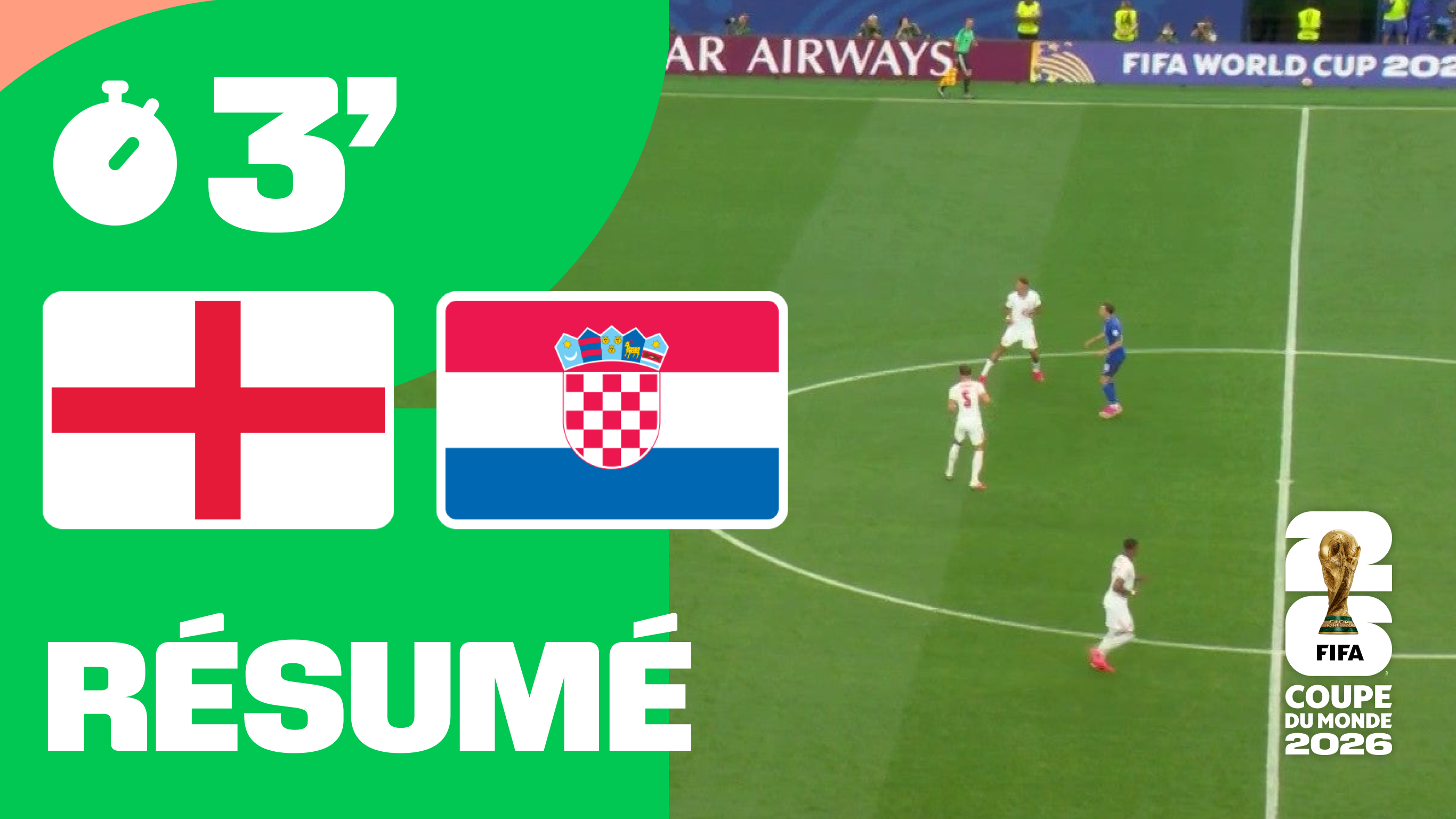 Résumé : Angleterre / Croatie