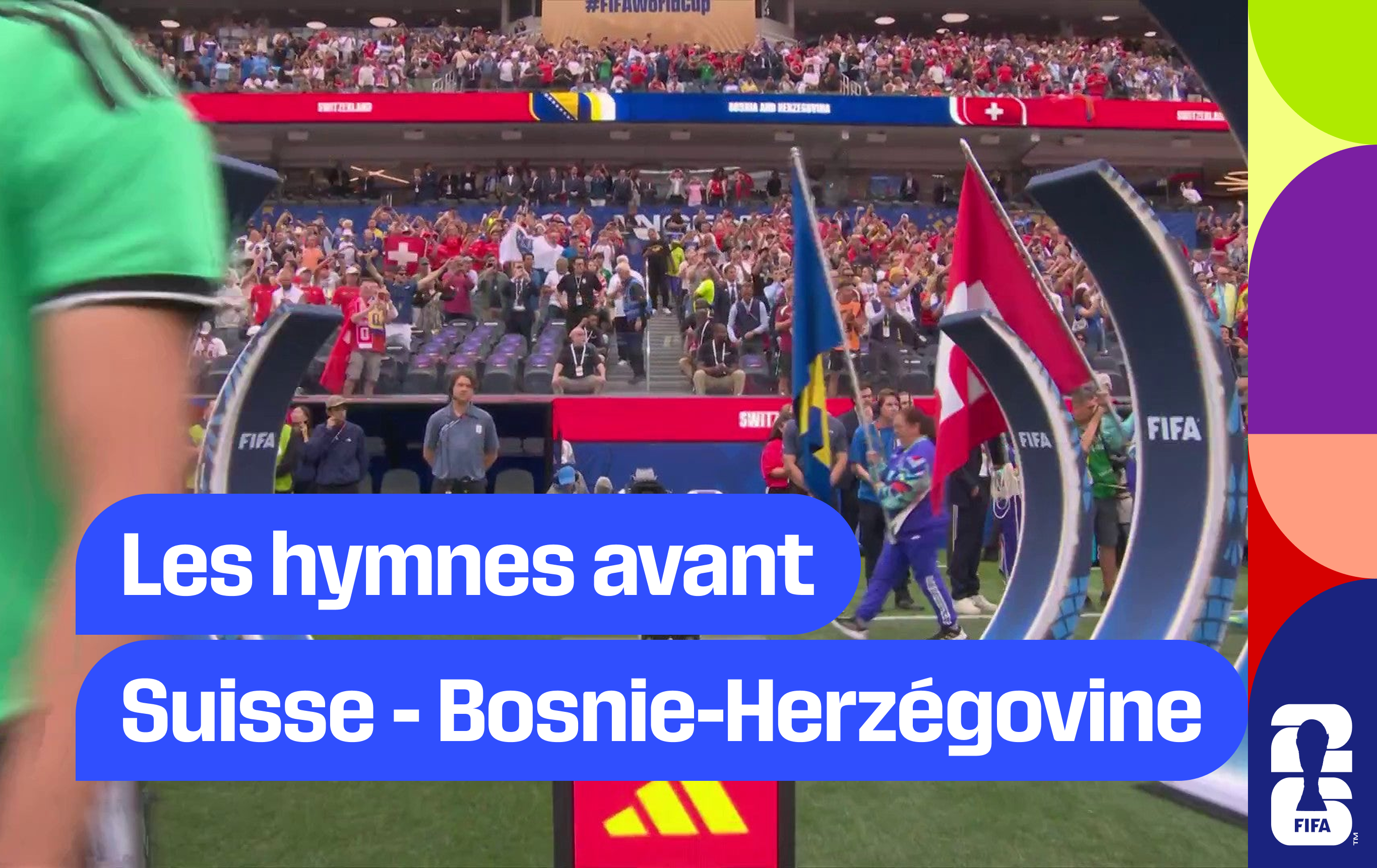 Les hymnes avant Suisse - Bosnie-Herzégovine