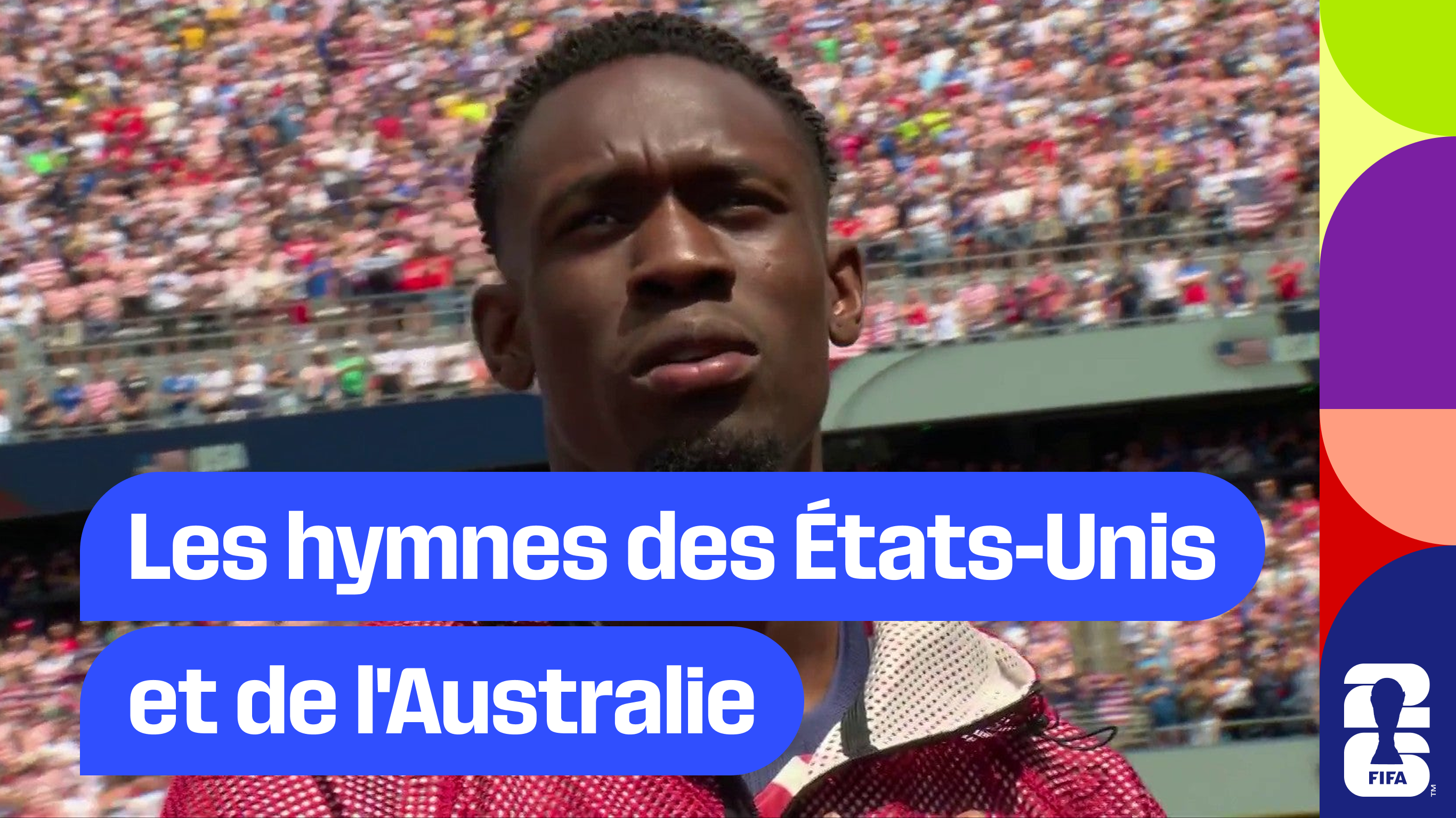 Les hymnes des États-Unis et de l'Australie