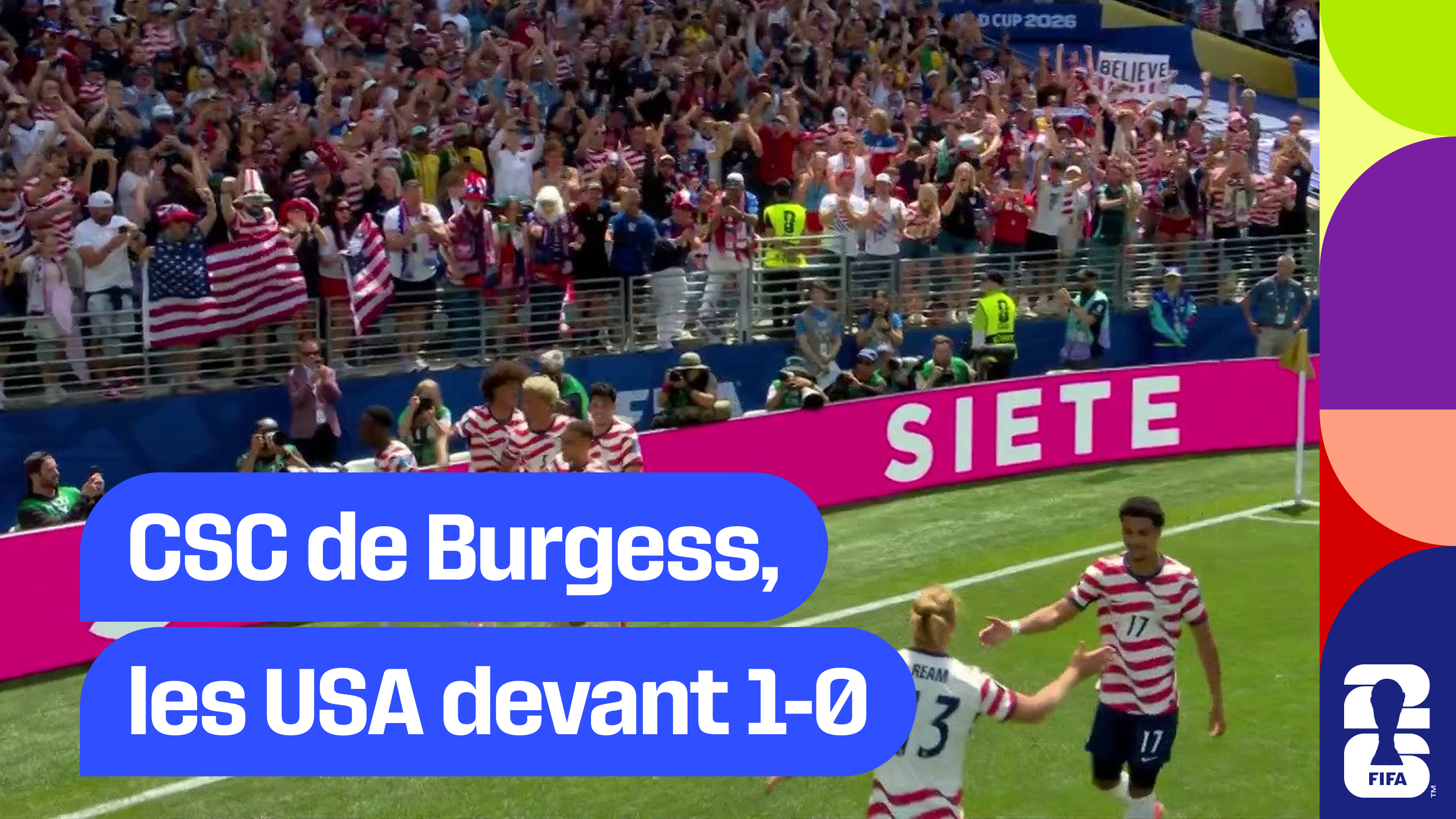 CSC de Burgess, les USA devant 1-0