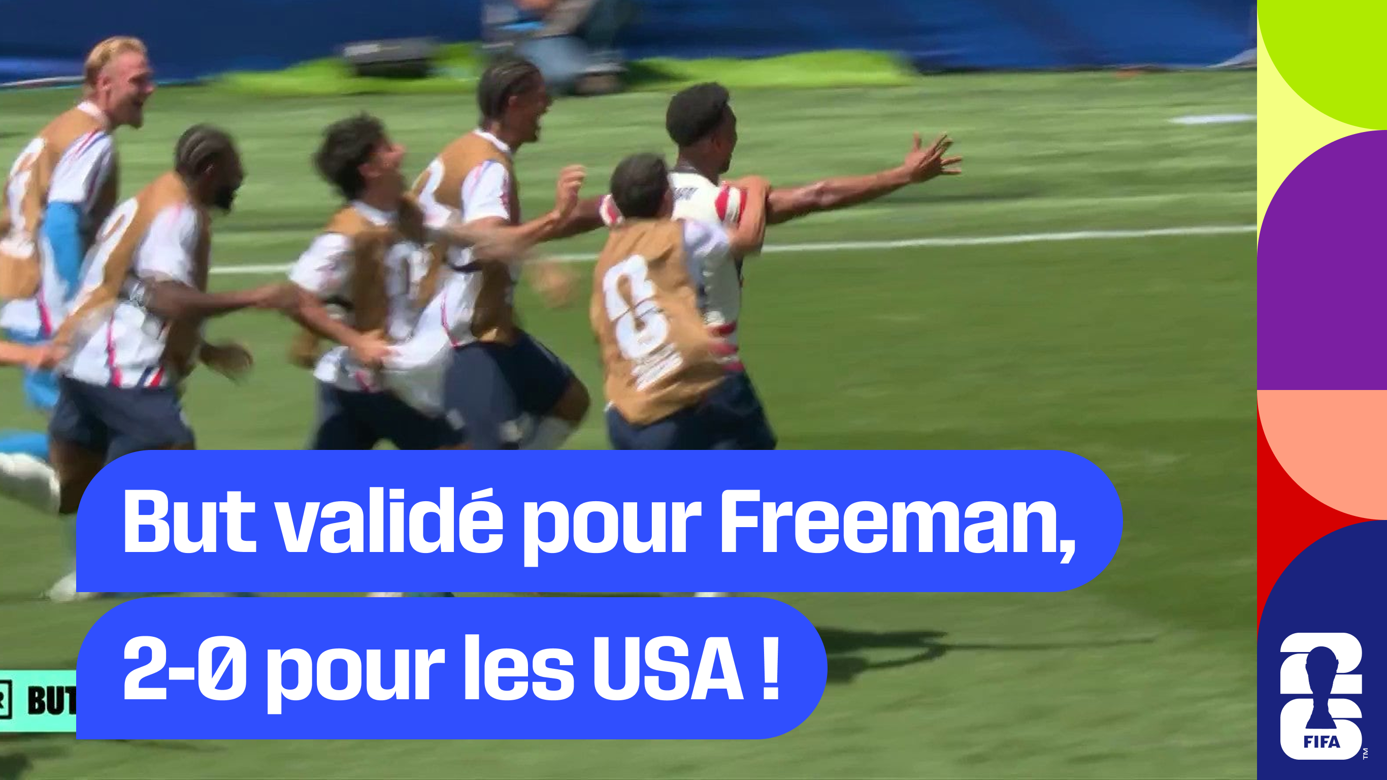 But validé pour Freeman, 2-0 pour les USA !