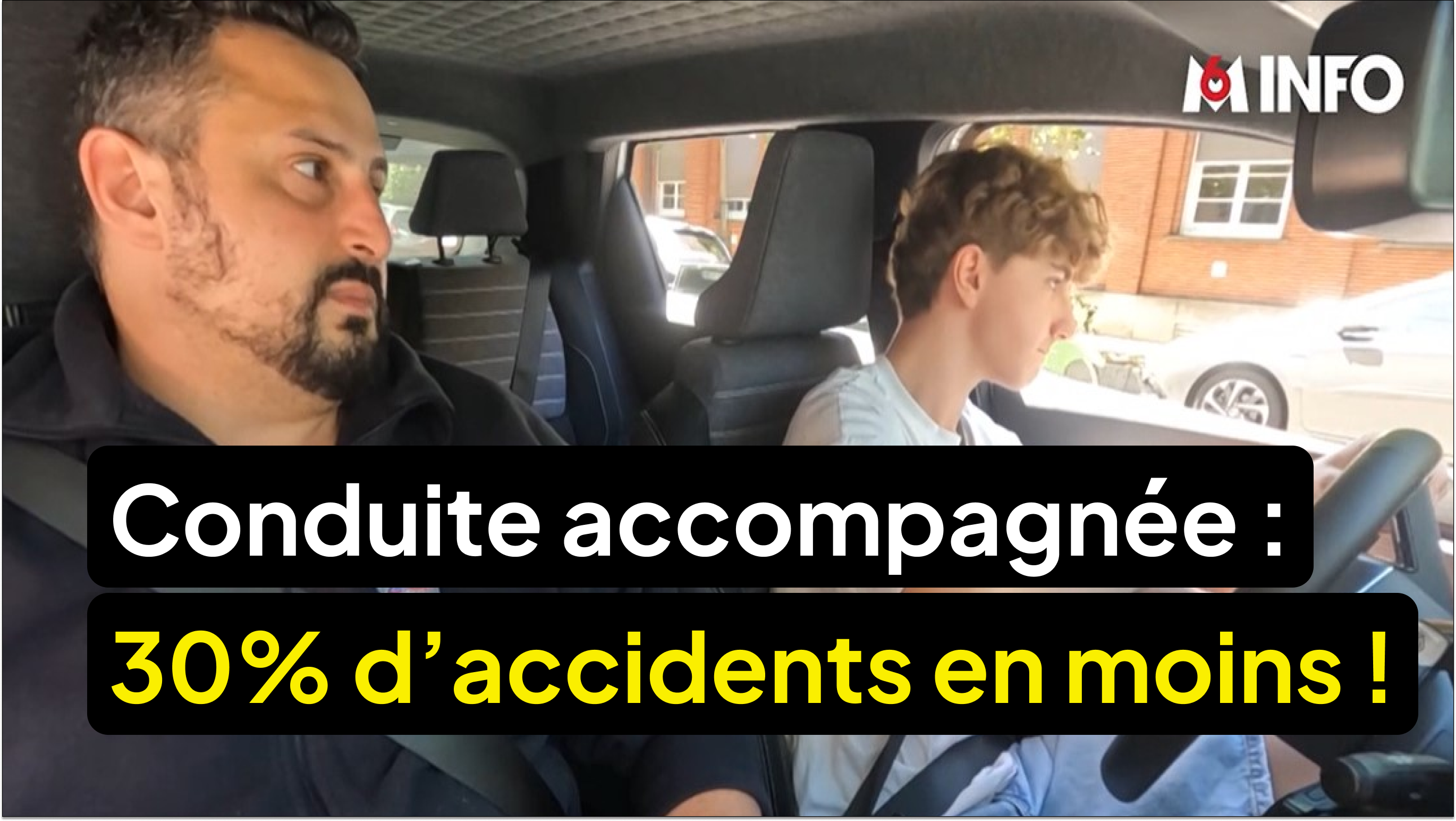 30% d'accidents en moins avec la conduite accompagnée